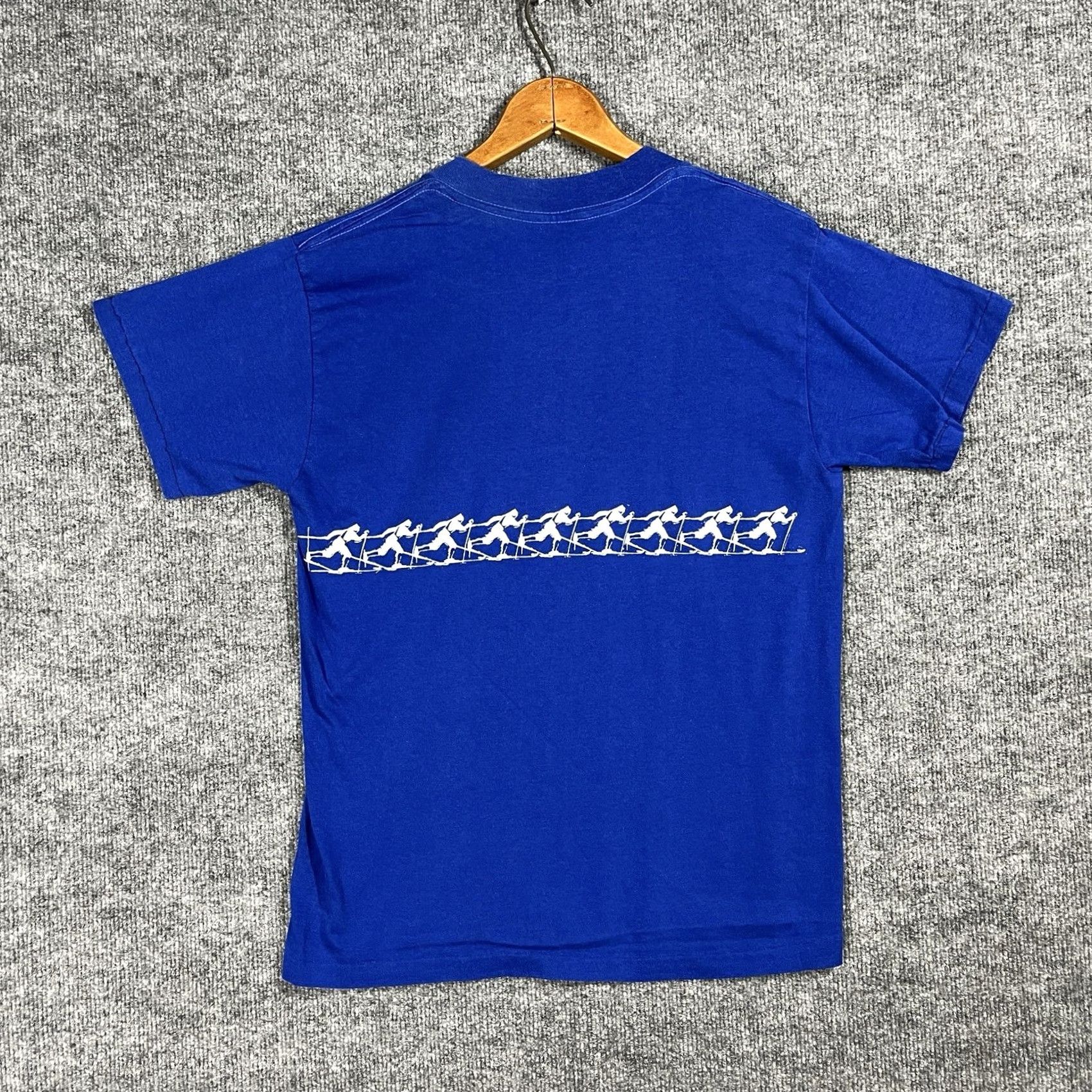 Vintage VINTAGE 80s Silver Creek Challenge Ski T Shirt Size Small Mountain Snowshoe WV T-Shirt Men Blue Cotton Graphic Print Crew Neck Short Sleeve 80s Mens Size US S / EU 44-46 / 1 - 5 Thumbnail