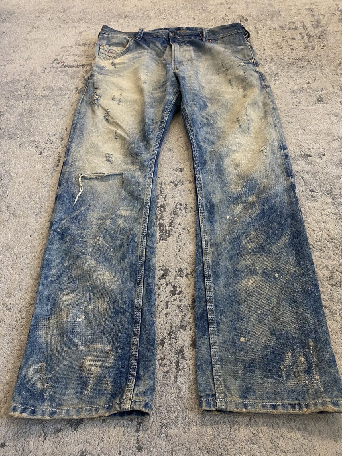 Diesel Diesel Krooley - Mudwash Bleached Jeans Size US 32 / EU 48 - 2 Thumbnail