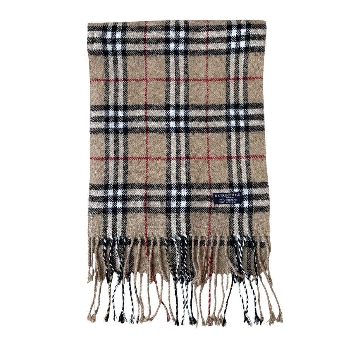 Burberry Burberry London Vintage Nova Check Lambswool Muffler Size ONE SIZE - 2 Thumbnail