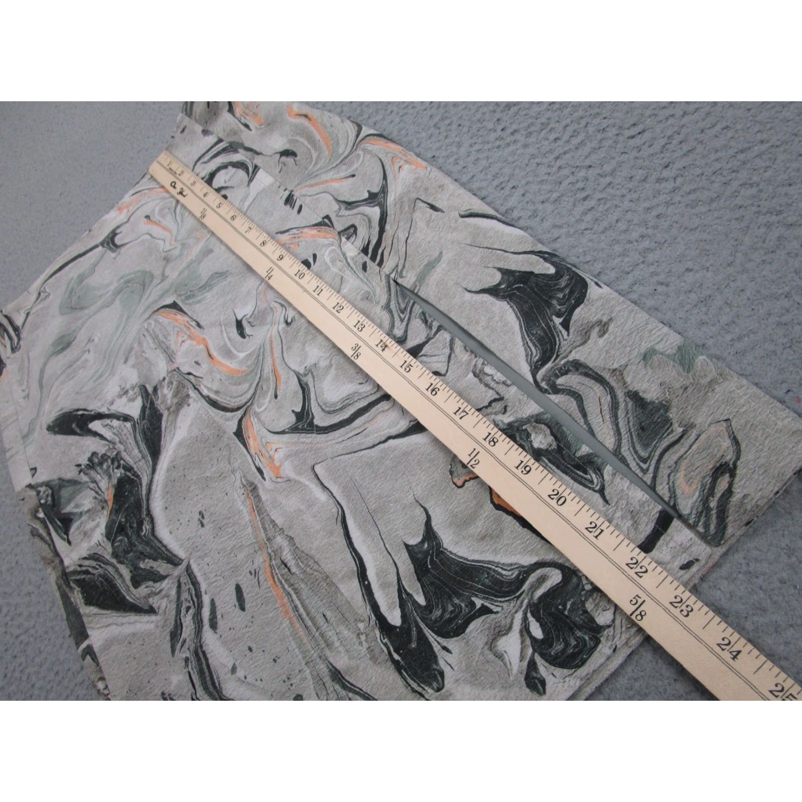 Theory Theory Skirt Womens 00 Gray Silk Marble Print Lined Knee Length Office Size 24" / US 00 / IT 34 - 3 Thumbnail