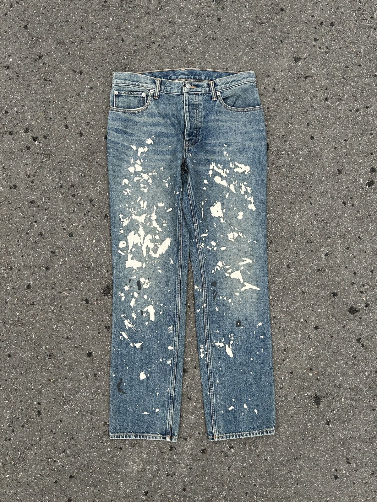 Helmut Lang Helmut Lang re-edition paint splatter jeans Size US 30 / EU 46 - 1 Thumbnail