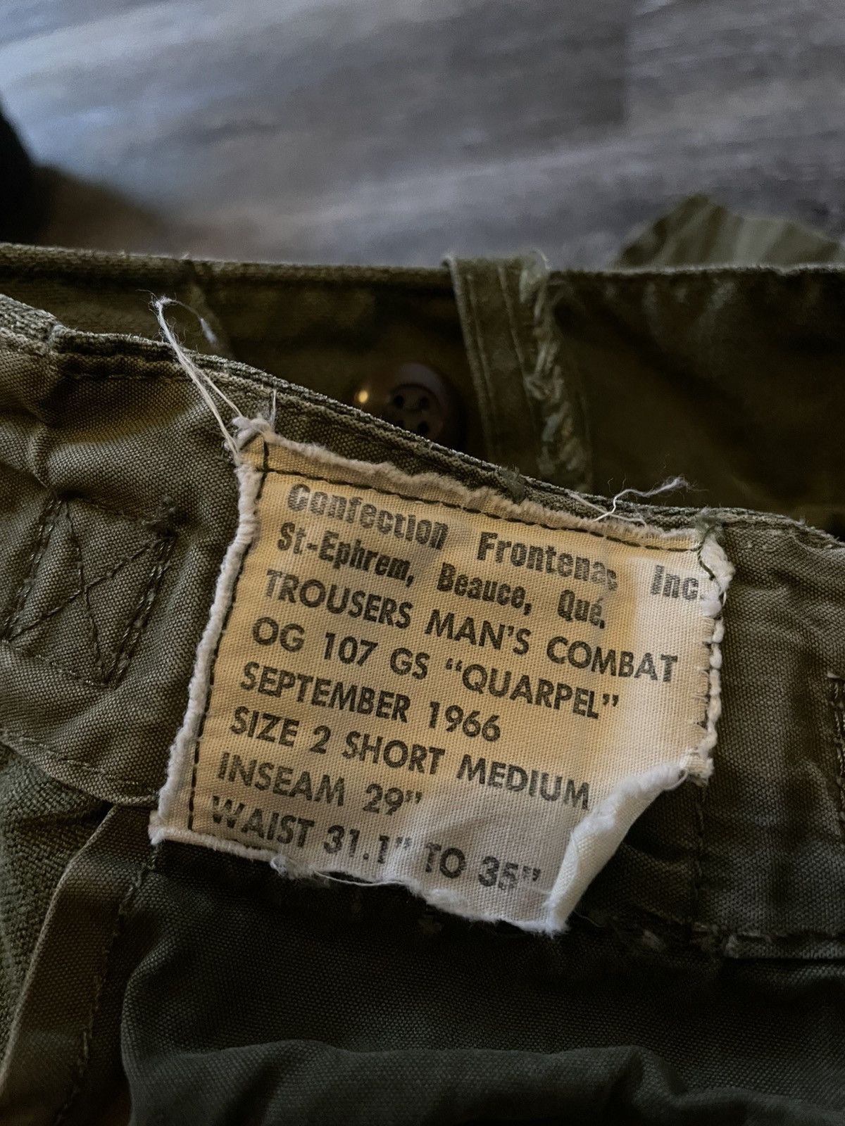 Other 1960s military combat pants Size US 33 - 3 Thumbnail