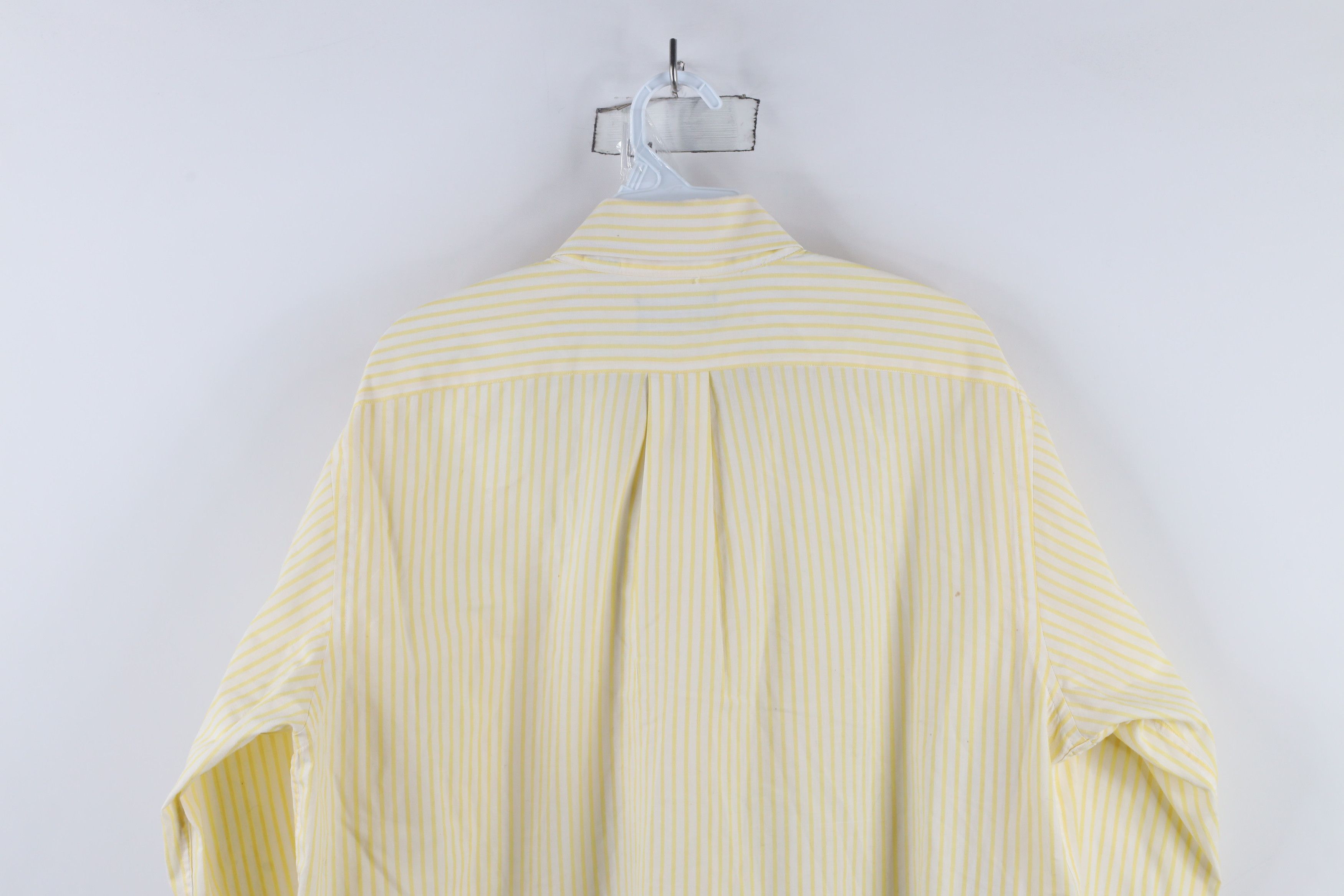 Lands' End × Vintage Vintage 90s Lands End Collared Button Down Shirt Yellow Size US M / EU 48-50 / 2 - 15 Thumbnail