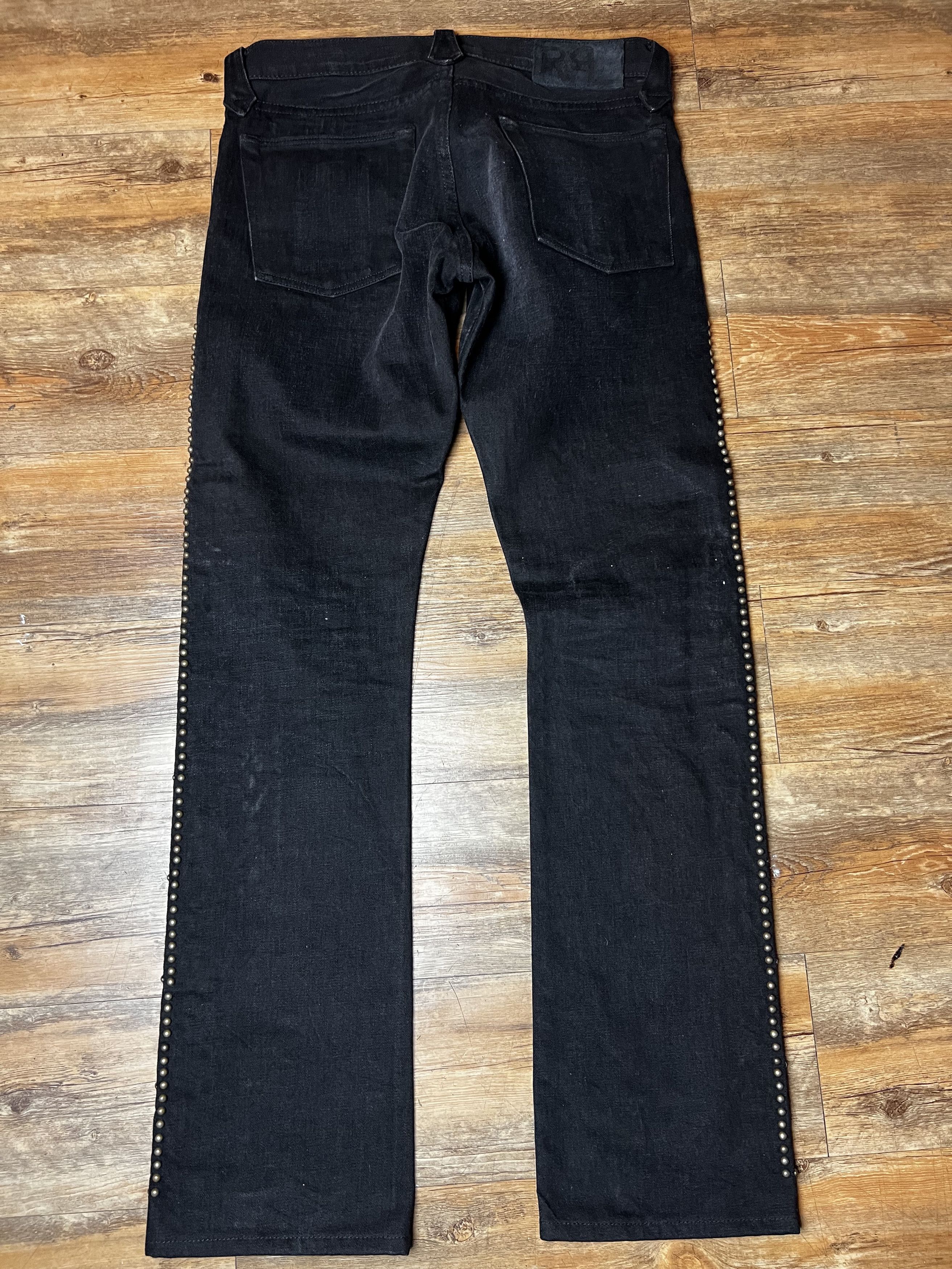 RRL Ralph Lauren Ralph Lauren Double RRL Studded Western Slim Fit Men's Jeans Size US 29 - 10 Thumbnail