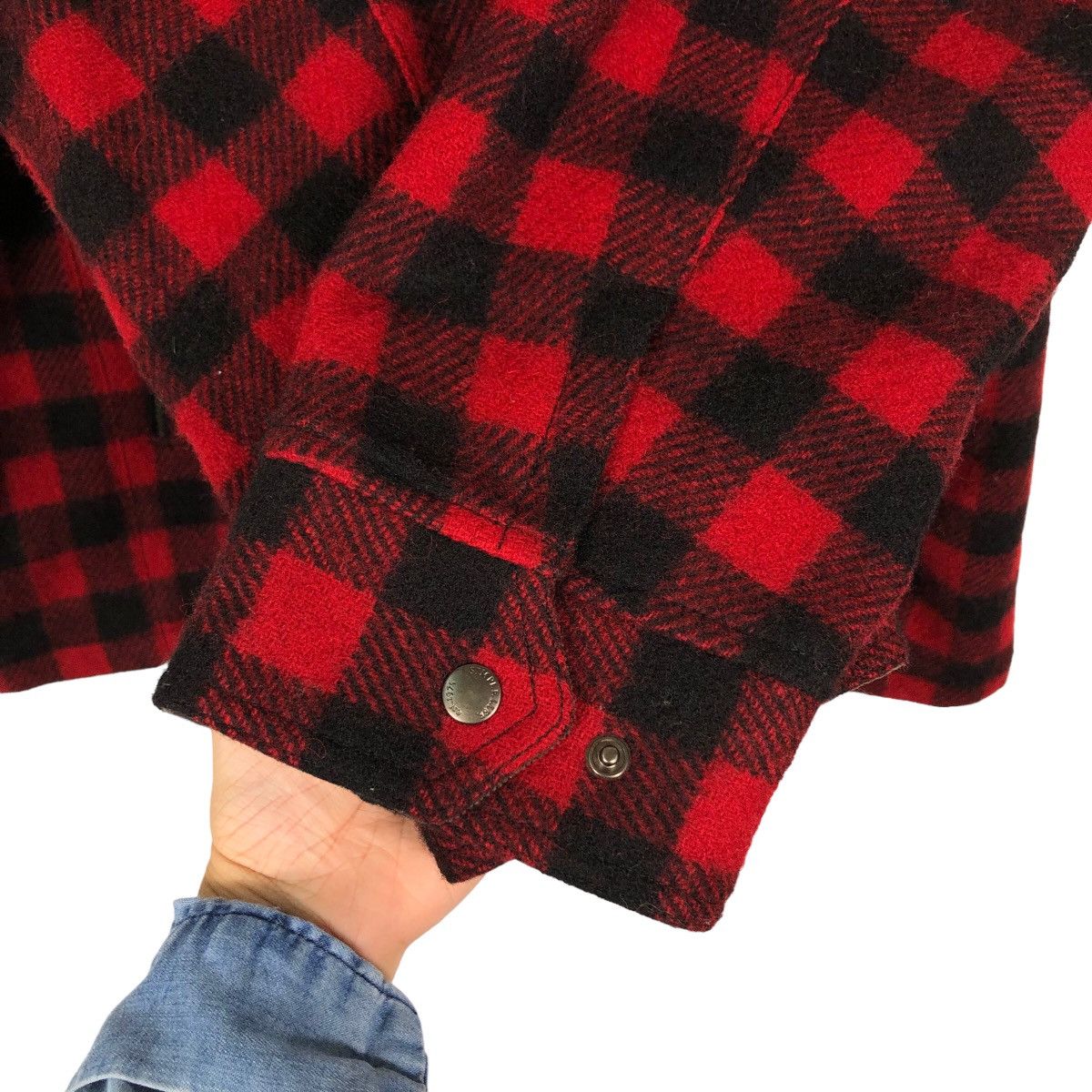 Japanese Brand 🔥90’s Vintage Survival Jacket Woolrich Japan Tartan Design Size US L / EU 52-54 / 3 - 12 Thumbnail