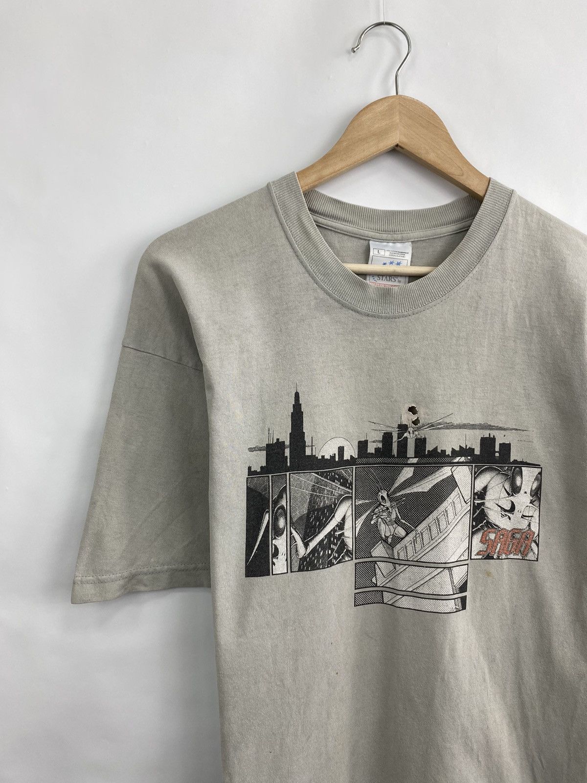 Microsoft 🇺🇸 Vintage 2003 Saga The Marathon Tour Rock Band t-shirt rare Size US L / EU 52-54 / 3 - 1 Thumbnail