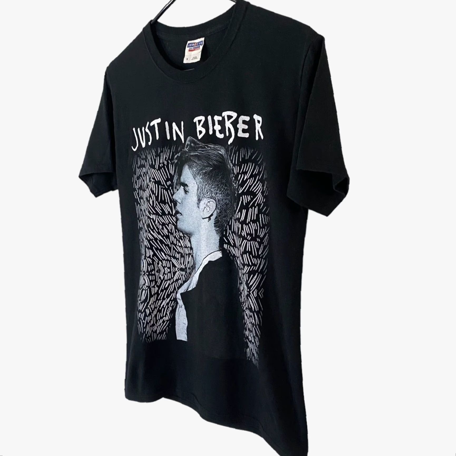 Jerzees VINTAGE Justin Bieber Purpose World Tour 2016 Concert T-Shirt Womens Small Black Tee Size S / US 4 / IT 40 - 2 Thumbnail