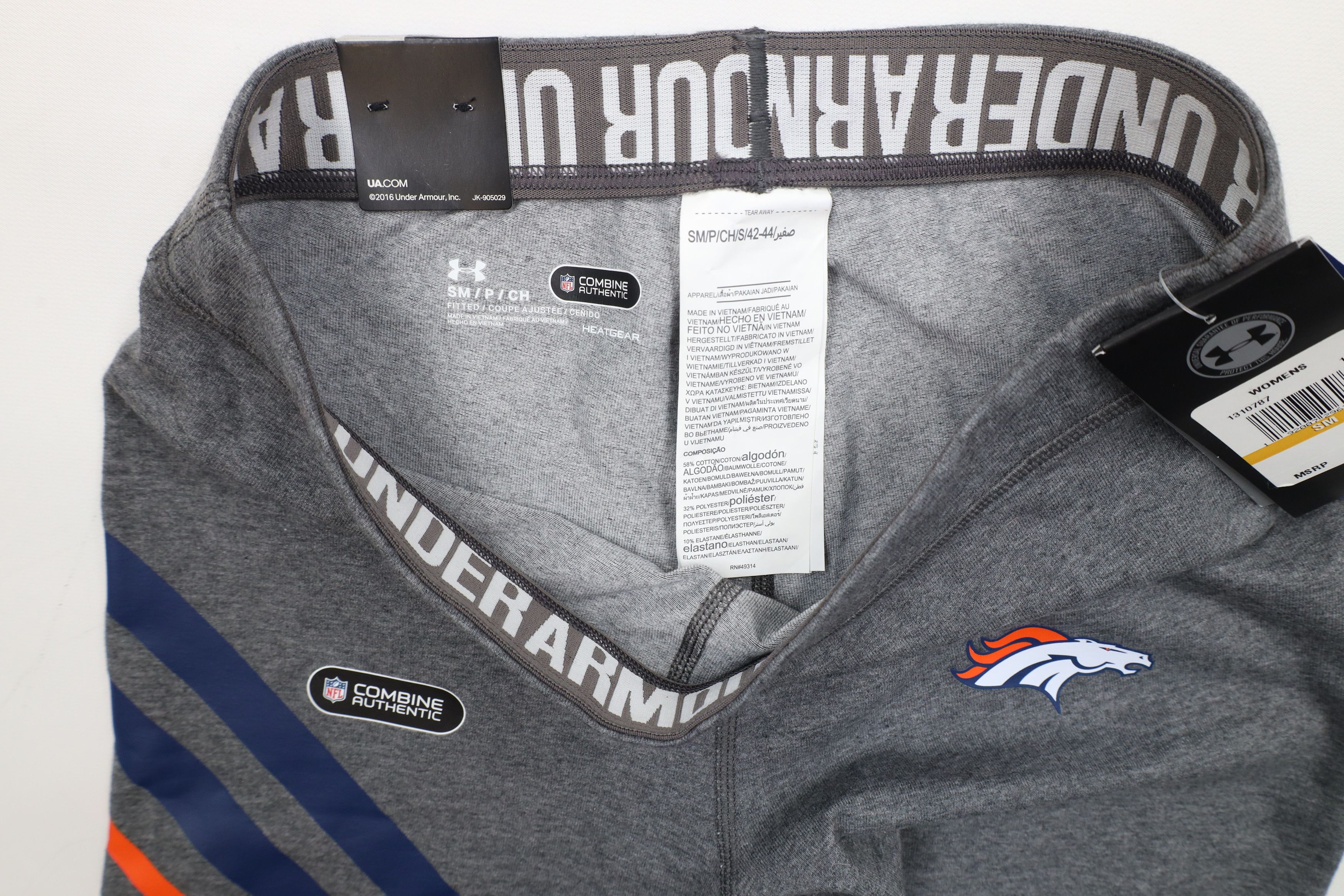 Under Armour × Vintage New Under Armour Combine Denver Broncos Football Tights Gray Size 26" / US 2 / IT 38 - 9 Thumbnail