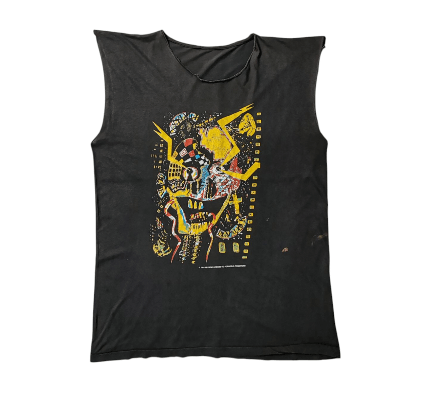Band Tees 1990 Alien Sex Fiends Sleeveless Cut Off T shirt size M-L Size US M / EU 48-50 / 2 - 1 Thumbnail