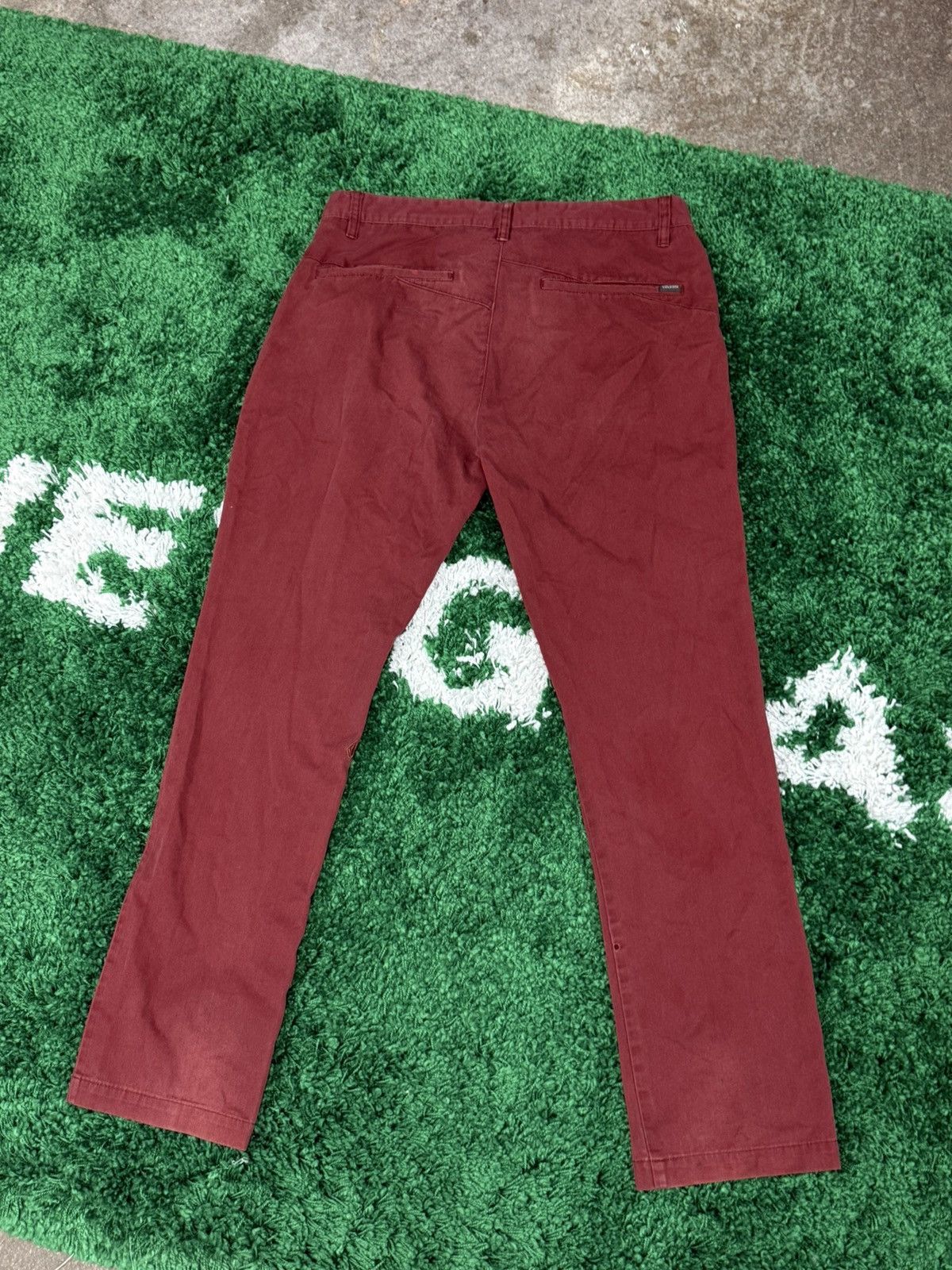 Volcom Volcom Burgundy Lightweight Chino Work Pants Sz. 34 Skate Size US 34 / EU 50 - 5 Thumbnail