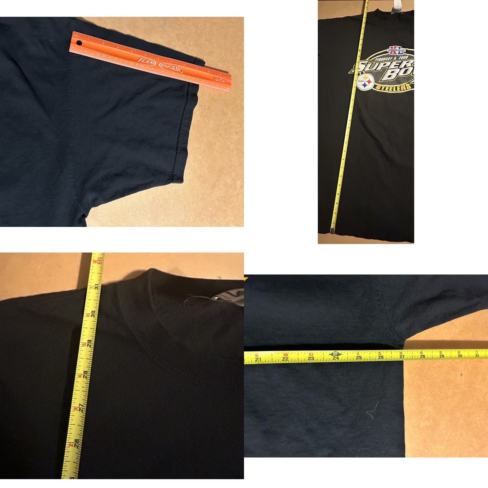 Lee VINTAGE Steelers T-Shirt Lee 2006 2XL Black Short Sleeve Men Shirt 2XL Football NFL Football Shirt Mens Steelers Shirt Size US XXL / EU 58 / 5 - 9 Thumbnail