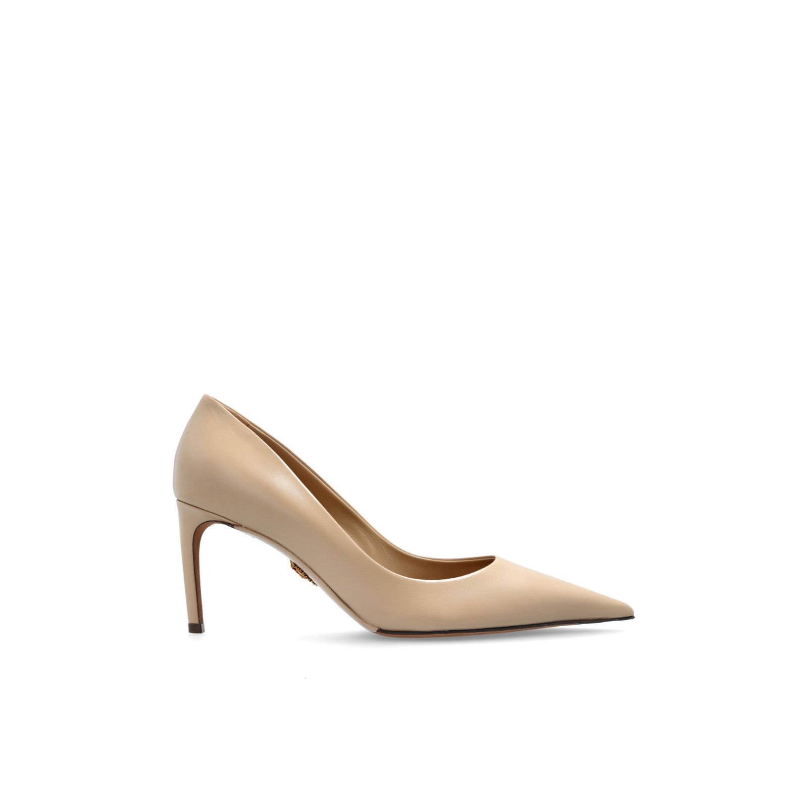 DOLCE&GABBANA Beige Leather 80mm Heel Pumps New & Authentic