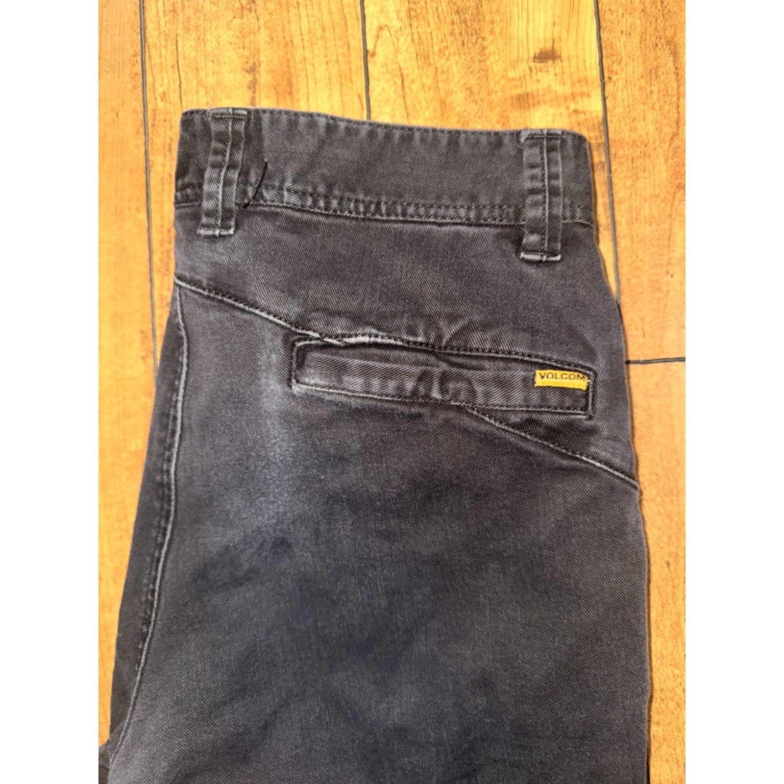 Volcom VINTAGE Volcom Jeans Men’s 30x30 Slim Straight Skater Chino Style Black Size US 30 / EU 46 - 2 Thumbnail