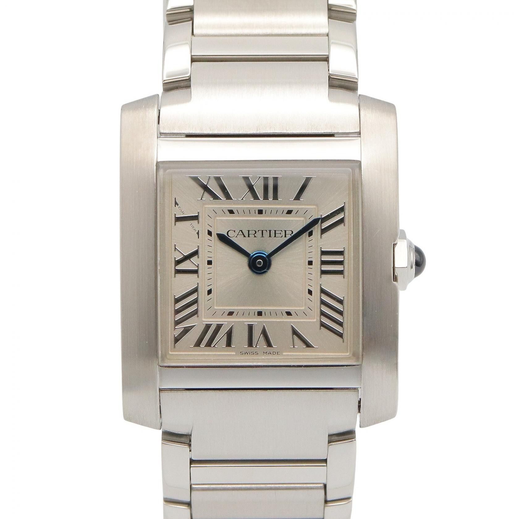 Cartier Cartier Cartier Tank Francaise Stainless Steel Ladies Watch Metal Quartz WSTA0065 DUTY FREE for USA Size ONE SIZE - 1 Thumbnail