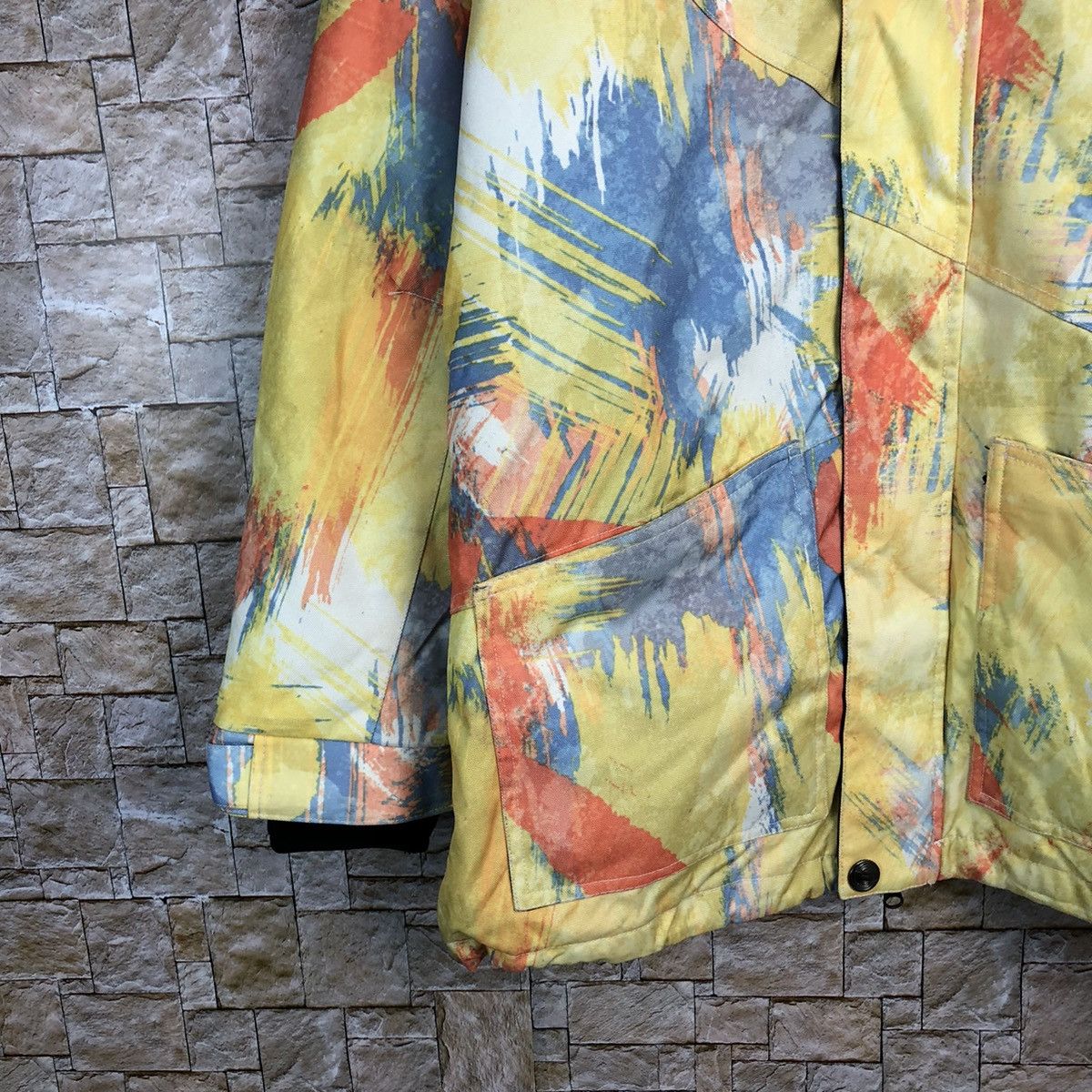 Japanese Brand Ride Out snowboard wear Yellow mix Coats #A235 Size US M / EU 48-50 / 2 - 7 Thumbnail
