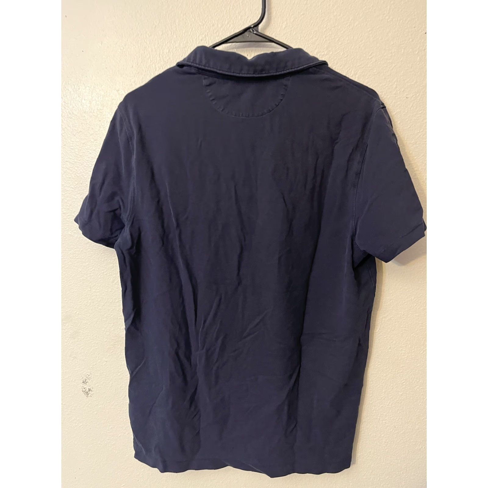Banana Republic VINTAGE Banana Republic Polo Shirt Men Medium Blue Solid Cotton Slim Fit Short Sleeve 90s Casual Size US M / EU 48-50 / 2 - 3 Thumbnail