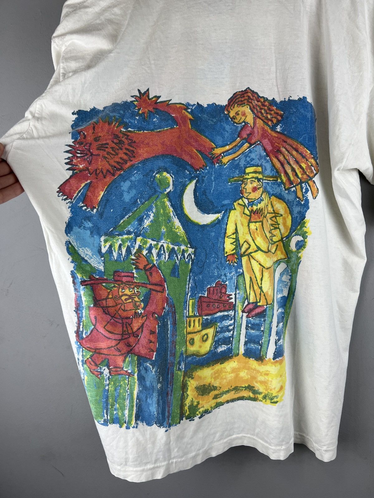 Vintage Vintage 80s Cream Tea London Art Single Stitch Columbus Size US L / EU 52-54 / 3 - 11 Thumbnail