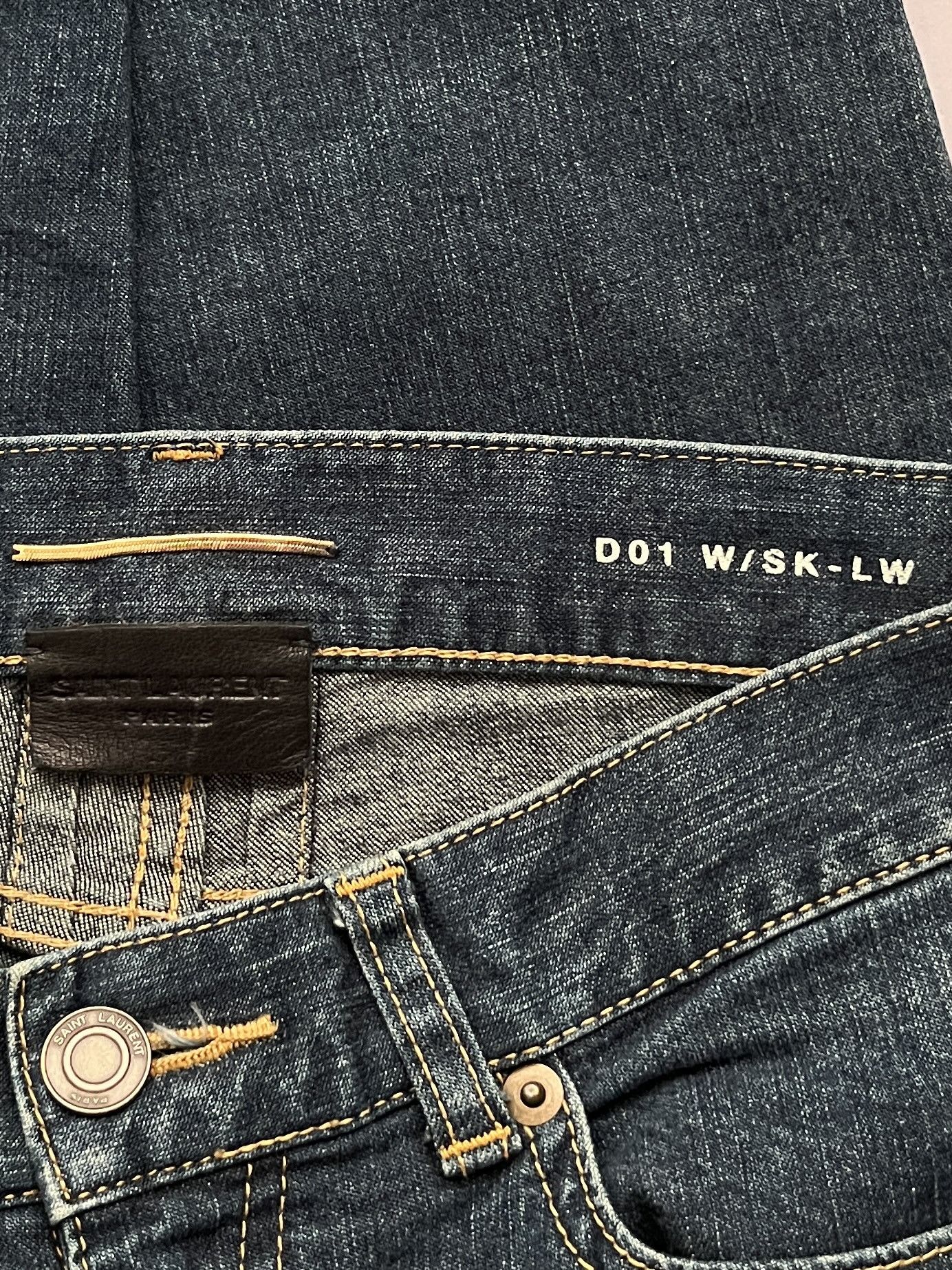 Saint Laurent Paris ⚡️QUICK SALE⚡️Saint Laurent D01 Blue Denim Jeans Size 28" / US 6 / IT 42 - 3 Thumbnail