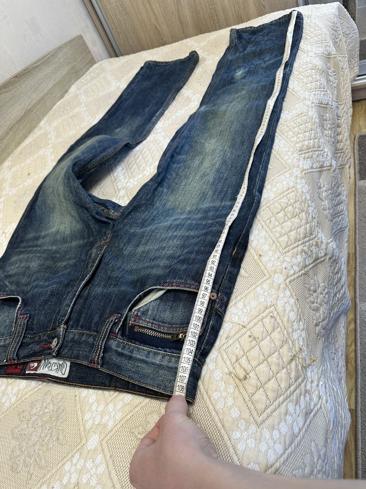 Quiksilver 🔥 Quiksilver Rare Vintage Faded Washed Denim Jeans Pants Y2K Size US 34 / EU 50 - 13 Thumbnail