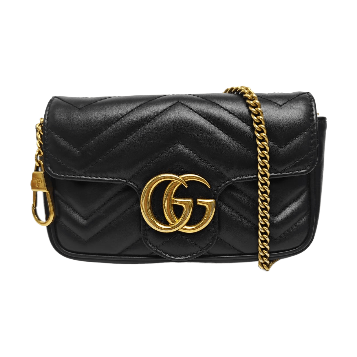 Gucci Gucci GG Marmont Leather Quilted Mini Crossbody Bag Size ONE SIZE - 1 Thumbnail