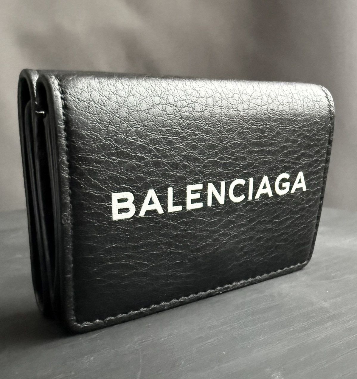 Balenciaga Balenciaga Spellout Compact Trifold Wallet Size ONE SIZE - 5 Thumbnail