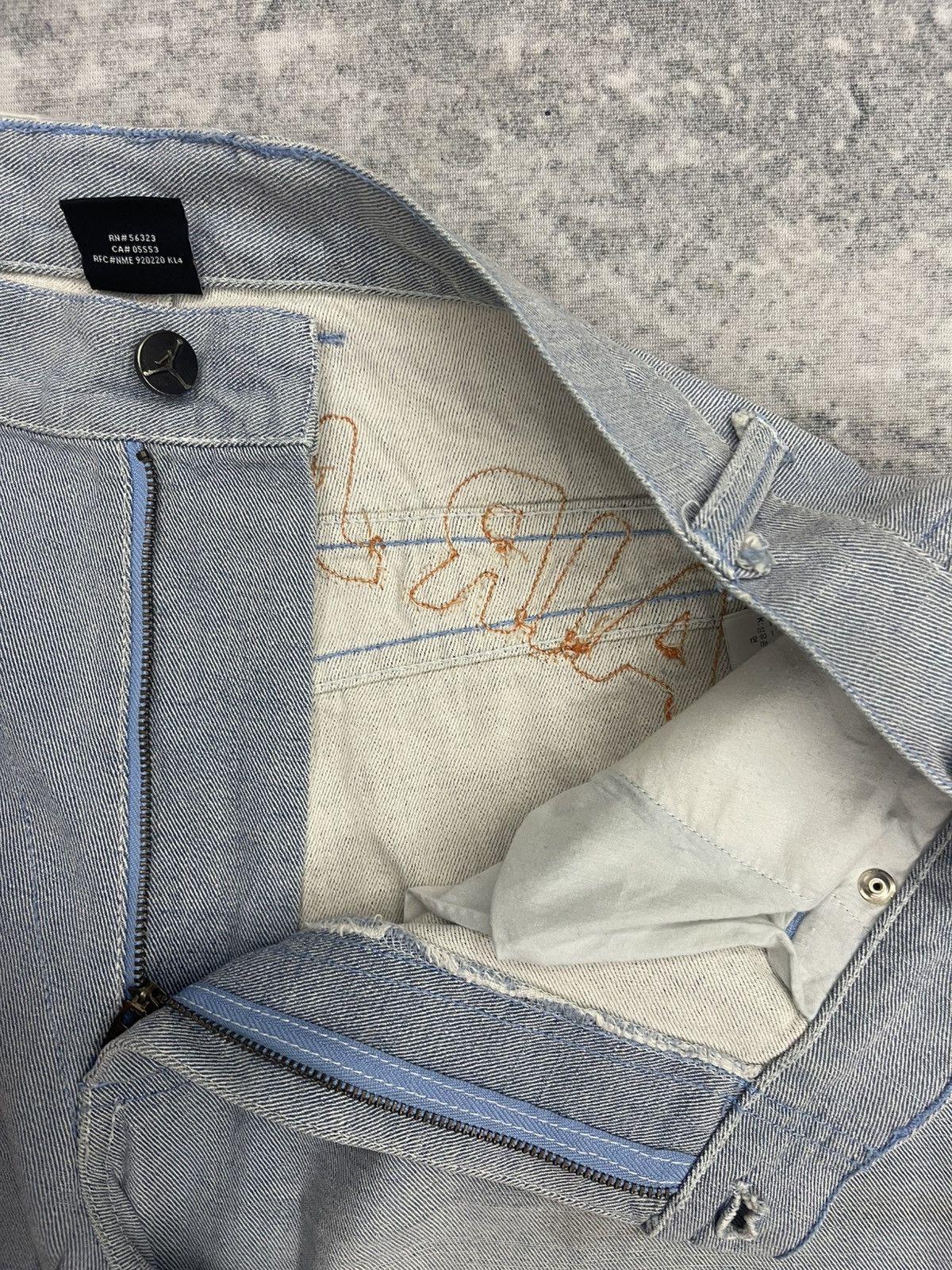 Nike Vintage 2005 Air Jordan 20th Anniversary Baggy Denim Jeans Size US 34 / EU 50 - 8 Thumbnail
