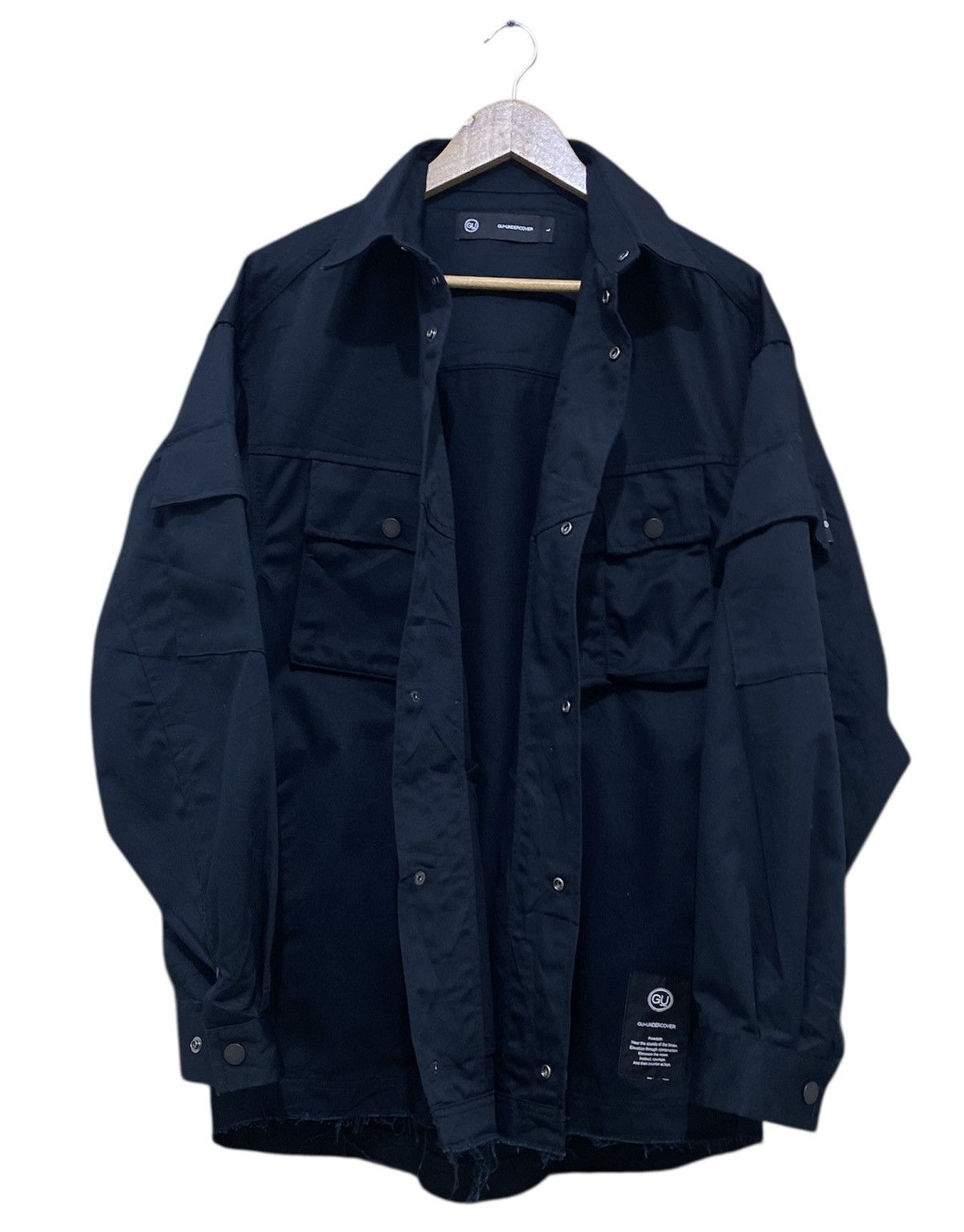 Jun Takahashi × Undercover 🔥 Gu X Undercover Field Military Black Utility Jacket Size US L / EU 52-54 / 3 - 3 Thumbnail