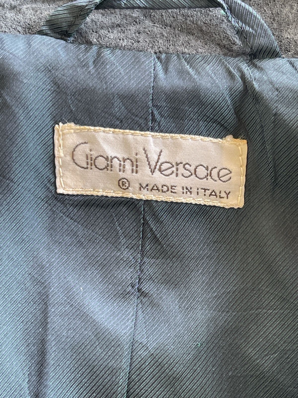 Versace Vintage 70s Gianni Versace Cropped Lana Wool Jacket Size S / US 4 / IT 40 - 8 Thumbnail