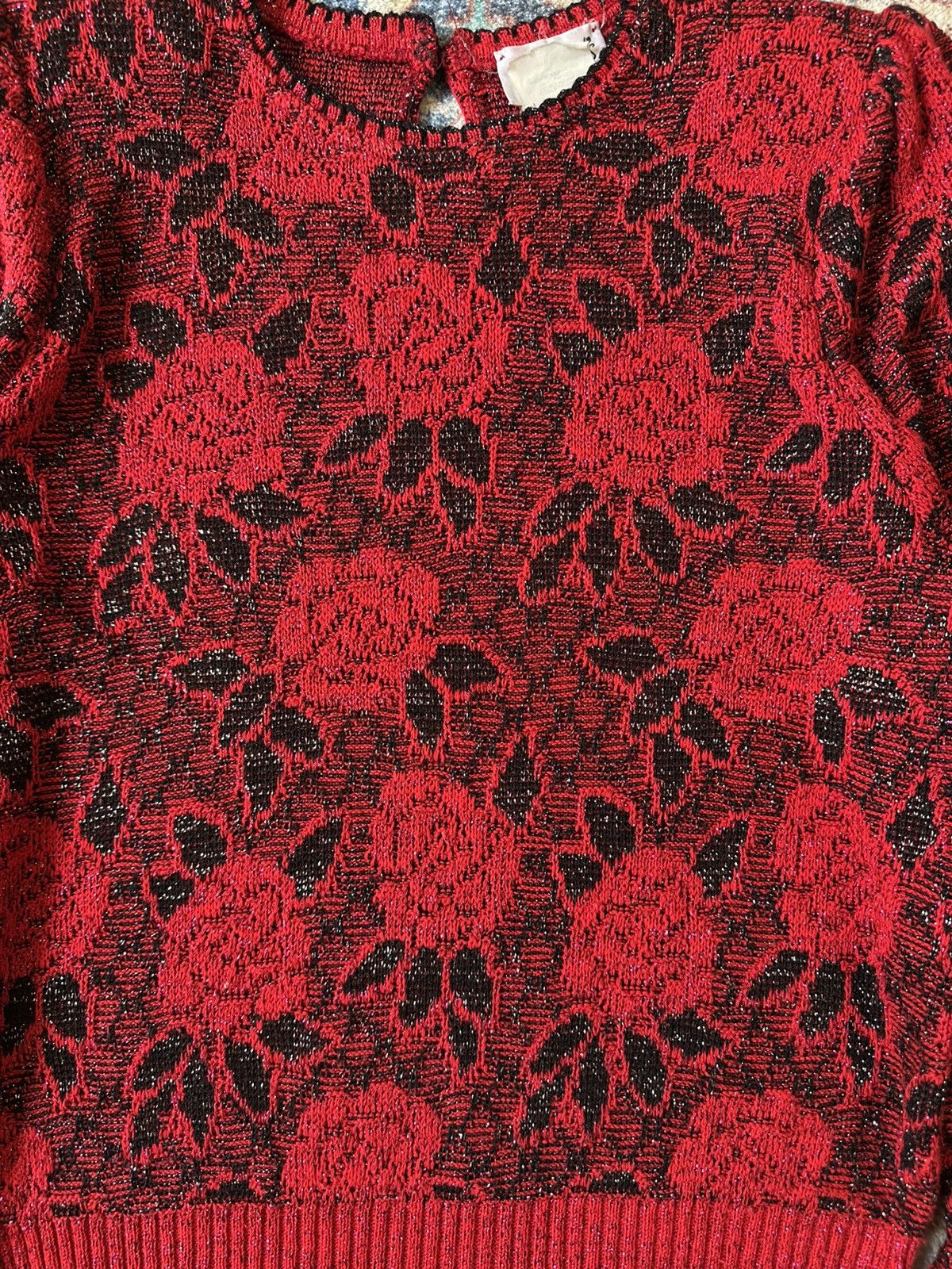 Vintage Vintage D’allairds Floral Sweater Medium Size M / US 6-8 / IT 42-44 - 4 Thumbnail