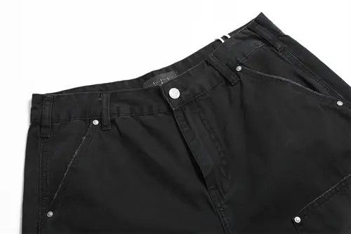 Japanese Brand × Jean Punk distressed men's loose cargo denim shorts Size US 32 / EU 48 - 4 Thumbnail
