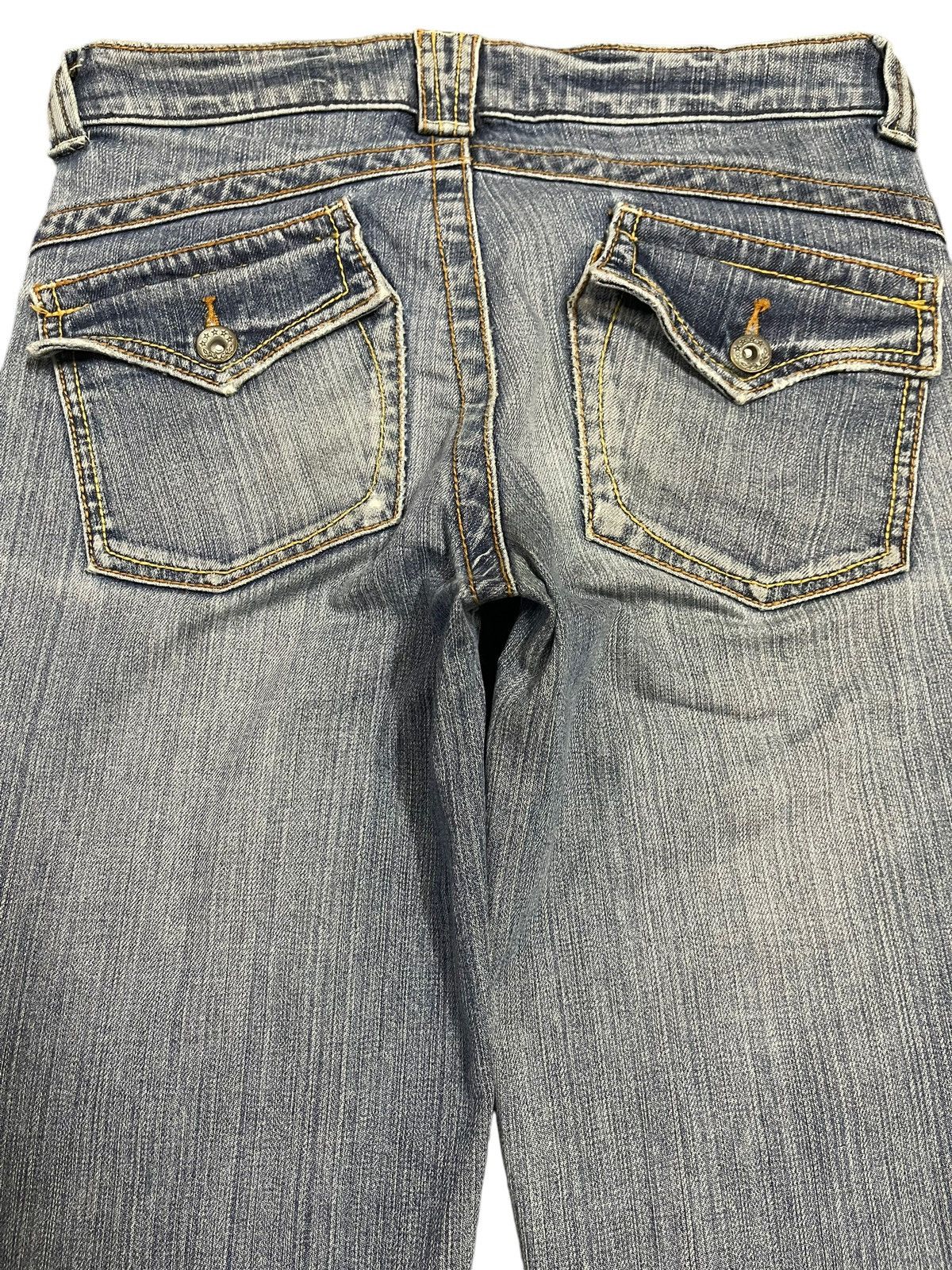 If Six Was Nine Vintage Japanese Brand Bleached Distressed Flare Jeans Size 28" / US 6 / IT 42 - 5 Thumbnail