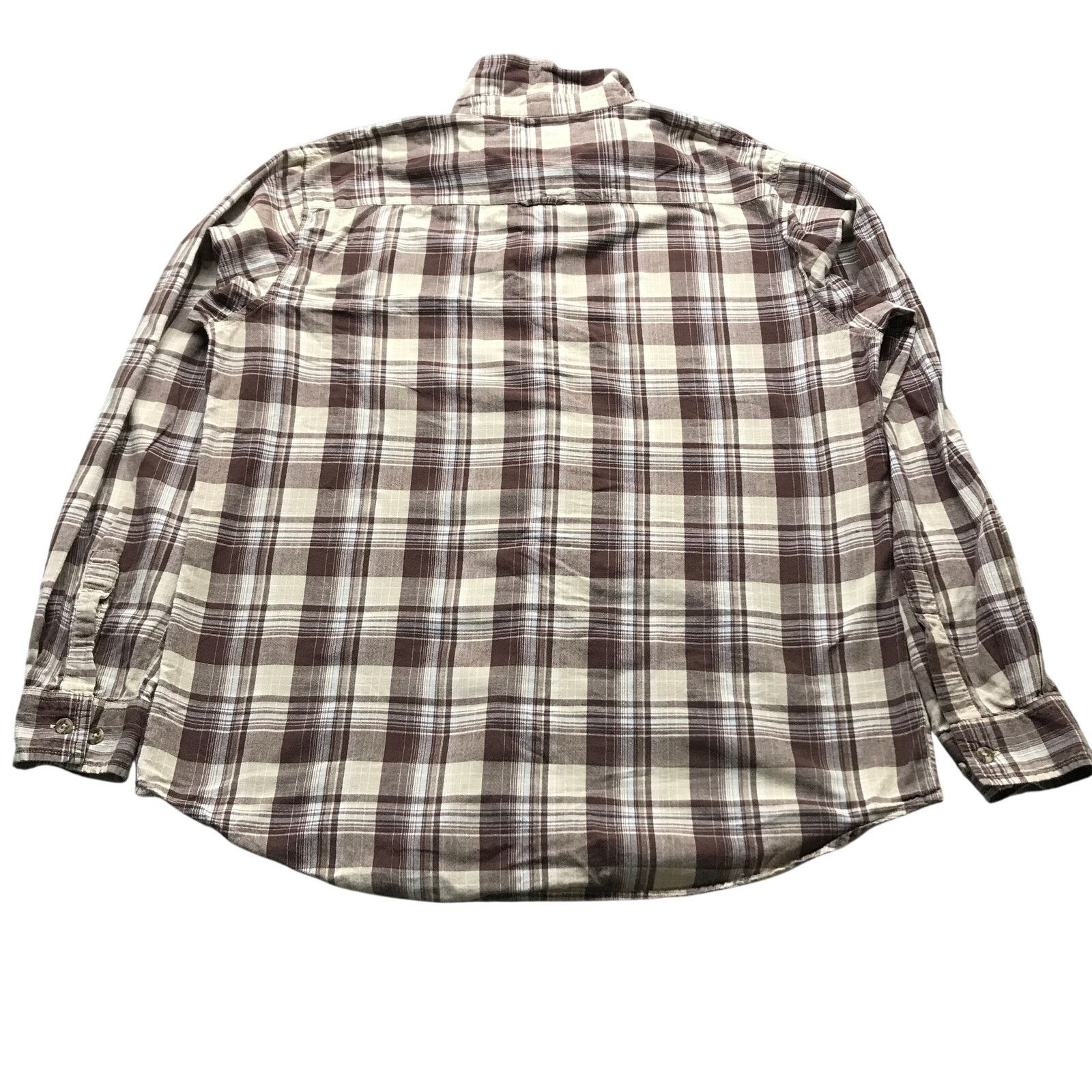 BKE BKE 67 Button Up Dress Shirt Mens XL Pocket Plaid Brown Size US XL / EU 56 / 4 - 2 Thumbnail
