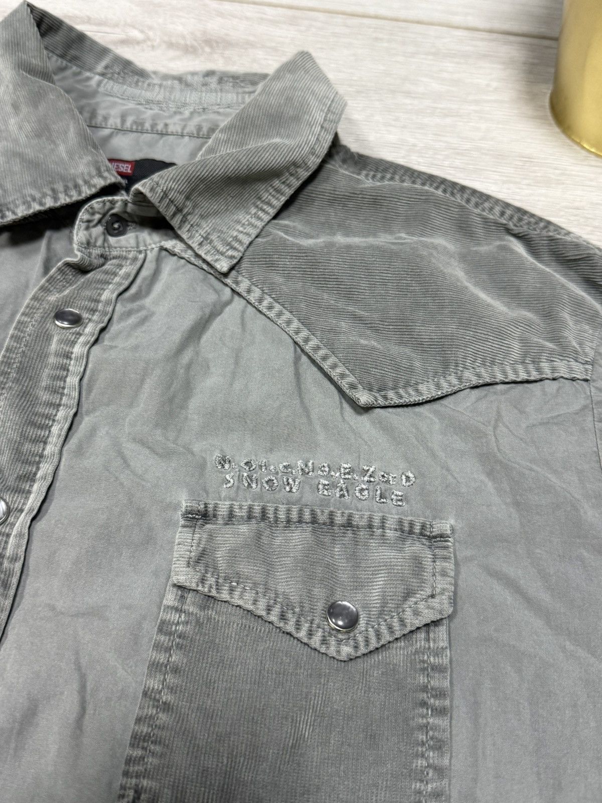 Diesel Diesel vintage eagle embroidered big logo western shirt Size US L / EU 52-54 / 3 - 6 Thumbnail
