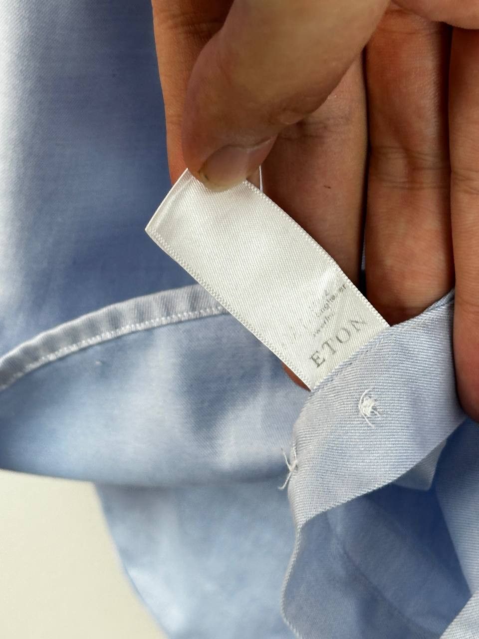 Eton Eton Luxury Blue Cotton Shirt Slim Fit Size US S / EU 44-46 / 1 - 8 Thumbnail