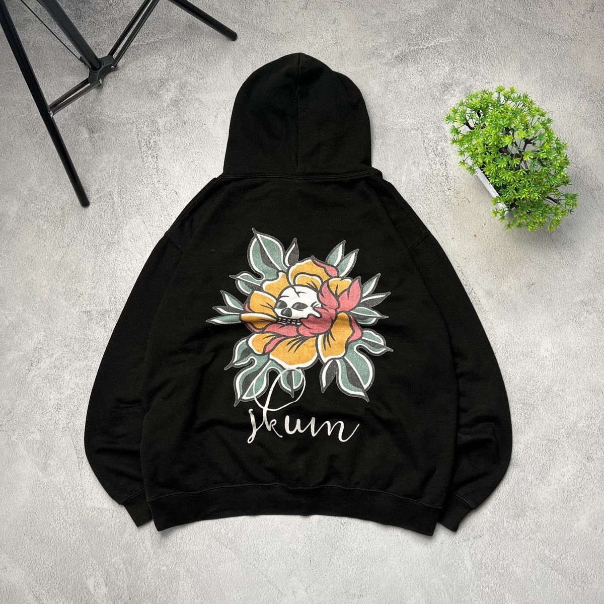 Japanese Brand × Vintage Vintage Just Hoods Ed Hardy style crazy y2k oversized hoodie Size US S / EU 44-46 / 1 - 1 Thumbnail