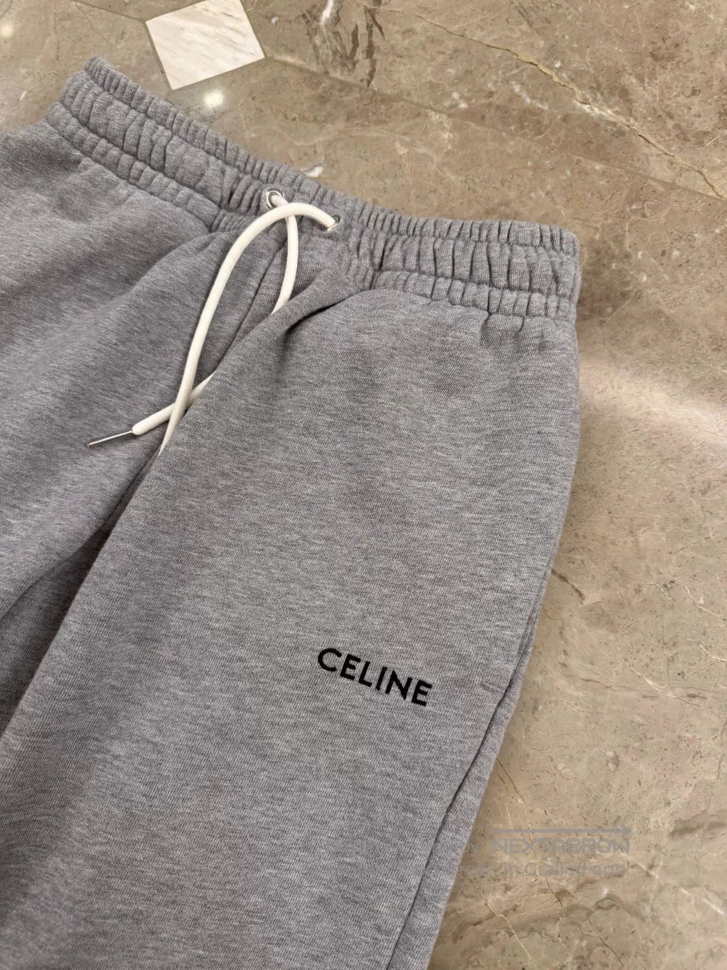 Celine Celine Gray Drawstring Sweatpants for Women. Size 22" - 2 Thumbnail
