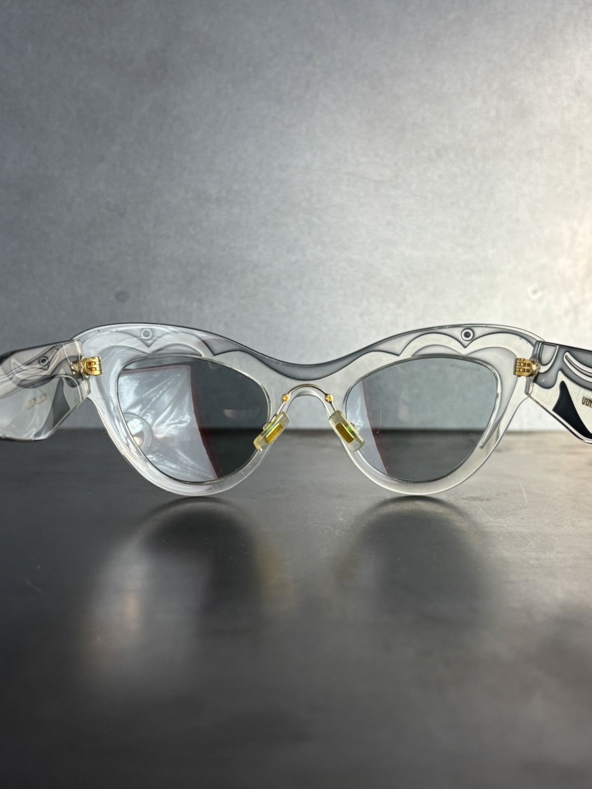 Miu Miu × Prada S/S 2014 Miu Miu Sunglasses Indie Sleeze Clear Translucent Size ONE SIZE - 14 Thumbnail