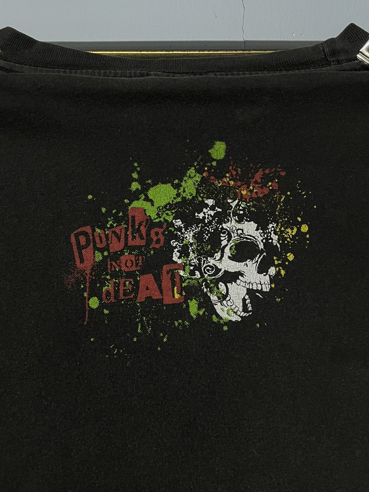 Vintage 1990s Punk Not Dead Girl Mass Media Sunfaded Tshirt Short Sleeve T Shirts