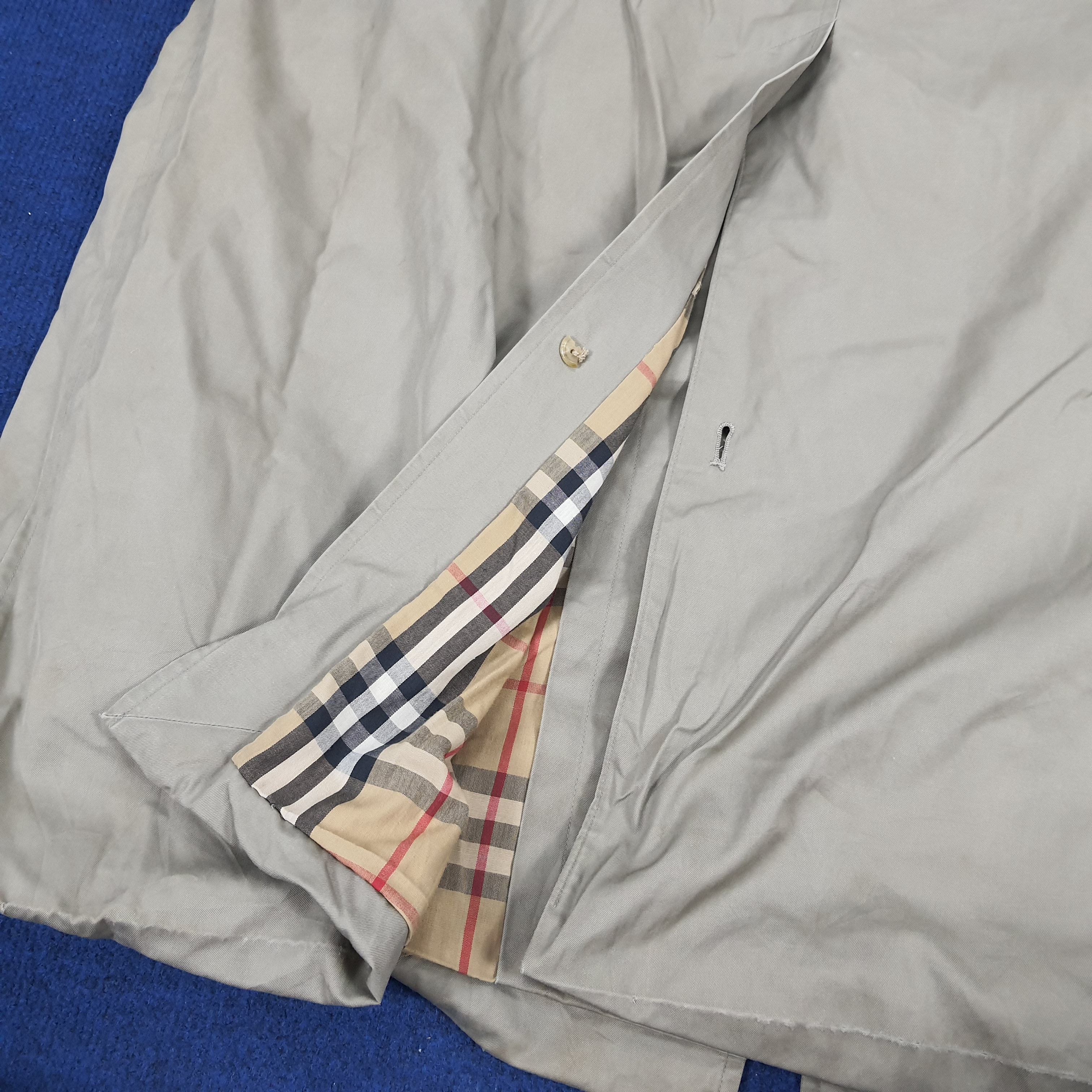 Burberry × Vintage Vintage Burberrys Nova Check Preppy Trench Coat Jacket Size US XL / EU 56 / 4 - 12 Thumbnail
