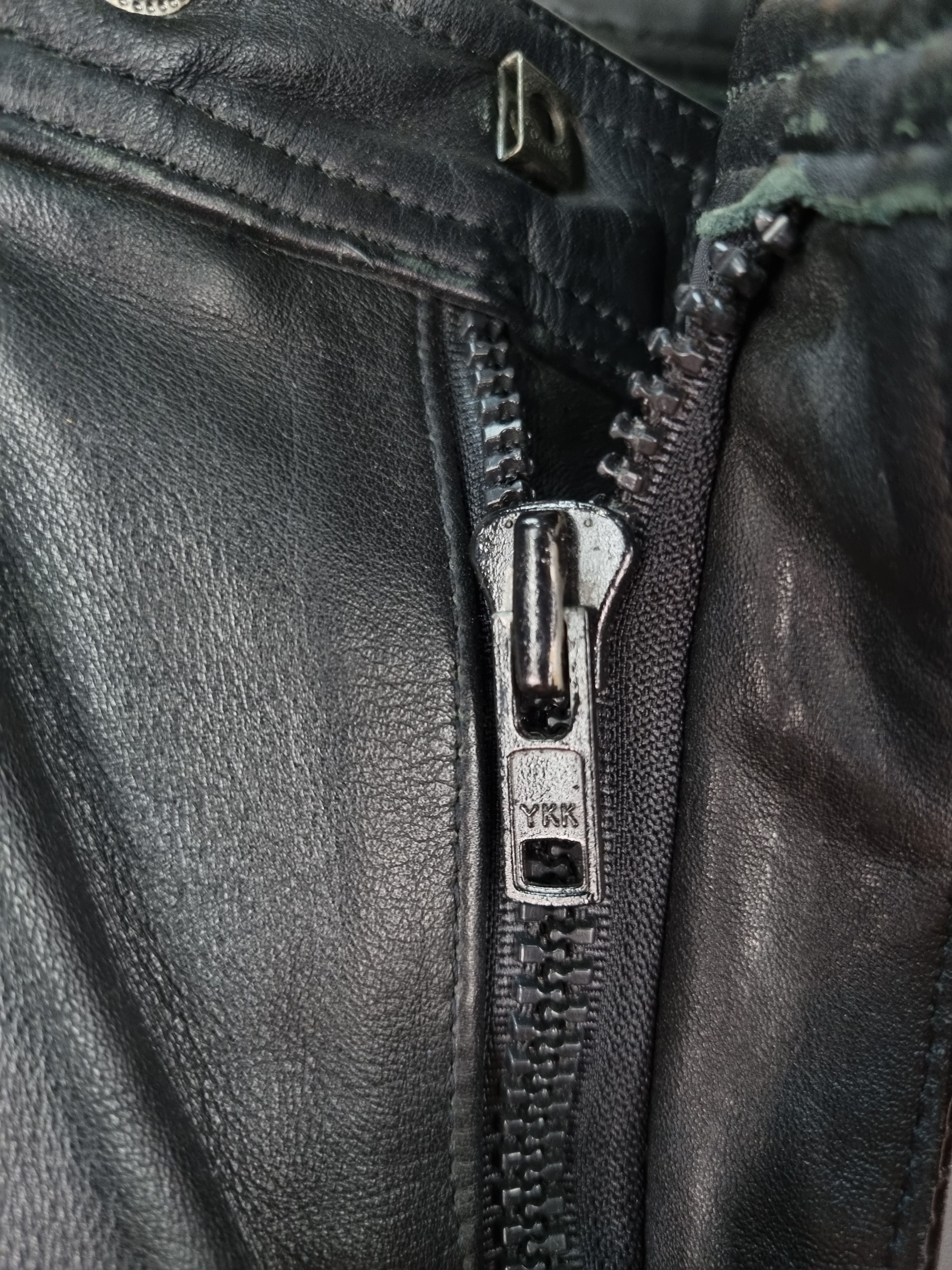 Genuine Leather × Vintage High Waist Leather Retro Pants. Size US 34 / EU 50 - 10 Thumbnail