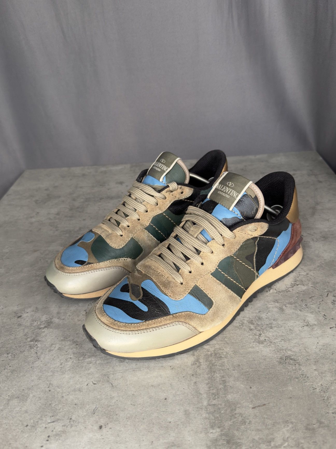 Valentino Valentino Garavani Camouflage Rockrunner Sneakers men’s us8 Size US 8 / EU 41 - 1 Thumbnail