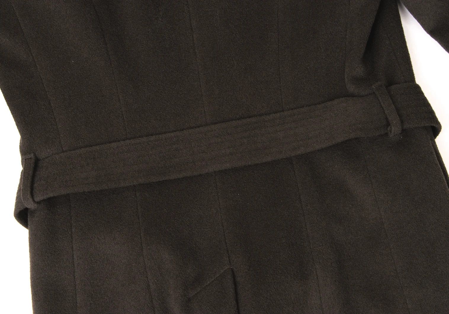 Jean Paul Gaultier Angora Wool Belted Shaggy Coat in Khaki Size 48 Size US M / EU 48-50 / 2 - 15 Thumbnail