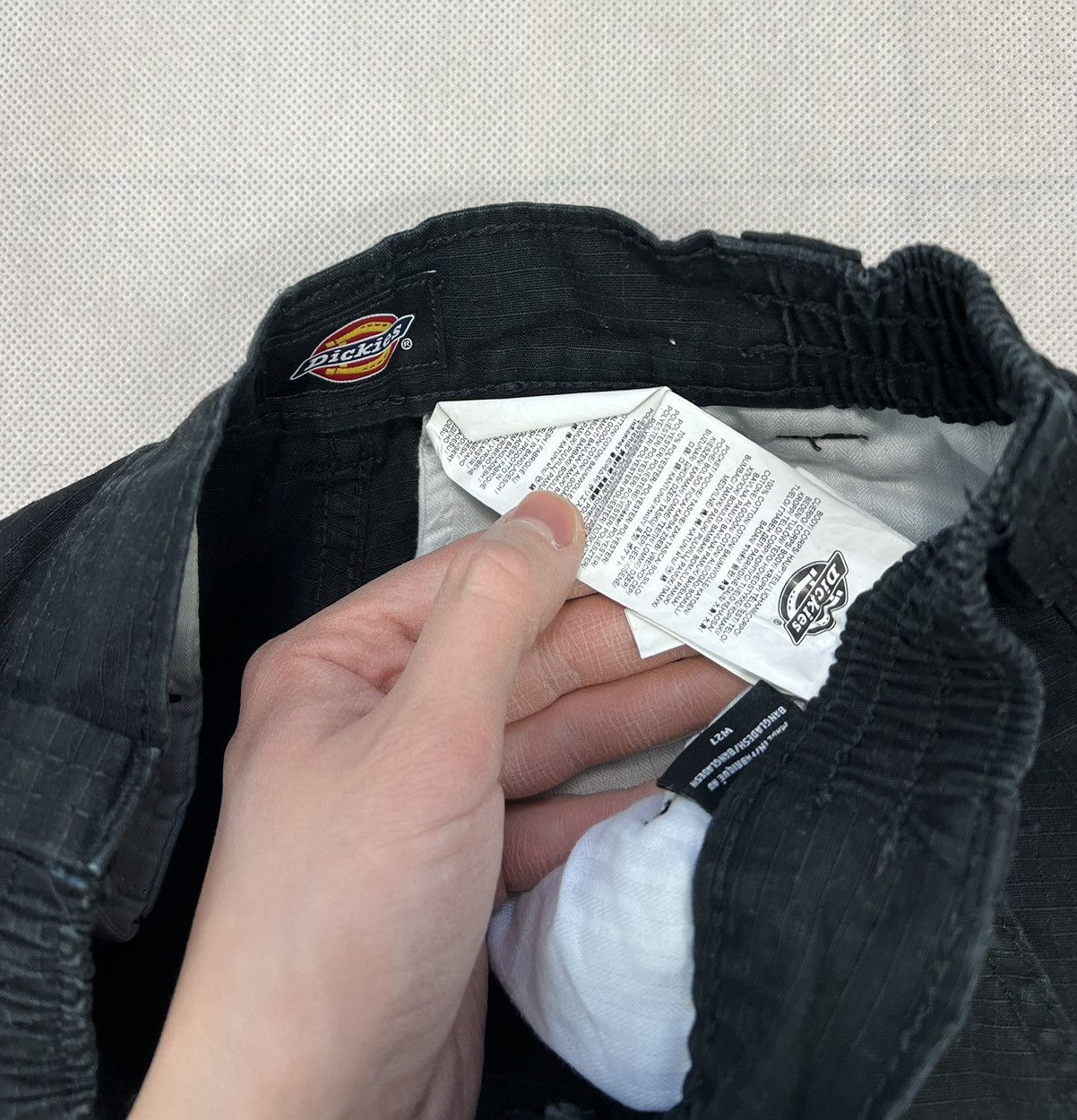 Dickies Cargo Pants Dickies Logo Black Unisex Size US 27 - 2 Thumbnail