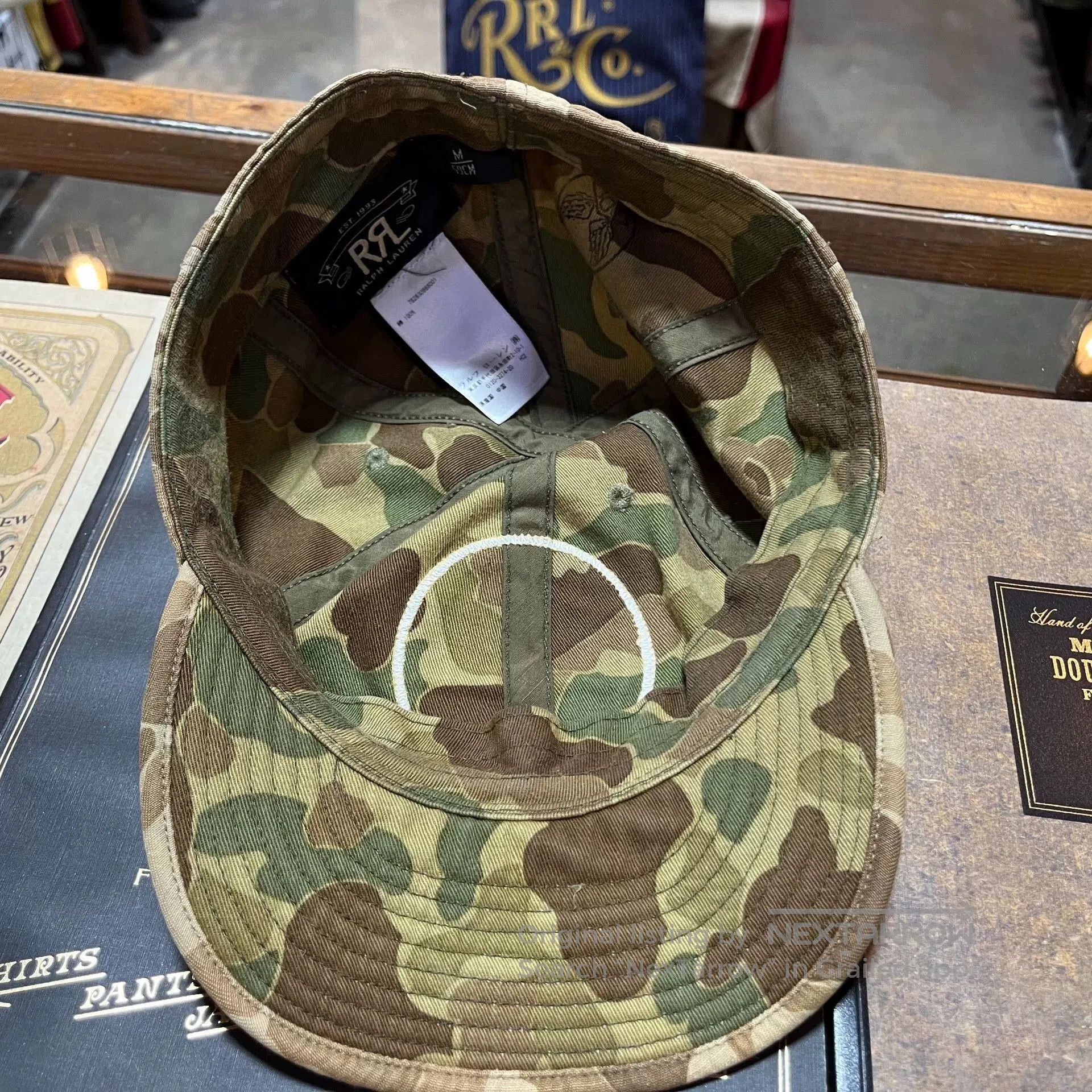 RRL Ralph Lauren camo embroidered cap by double rl. Size ONE SIZE - 8 Thumbnail