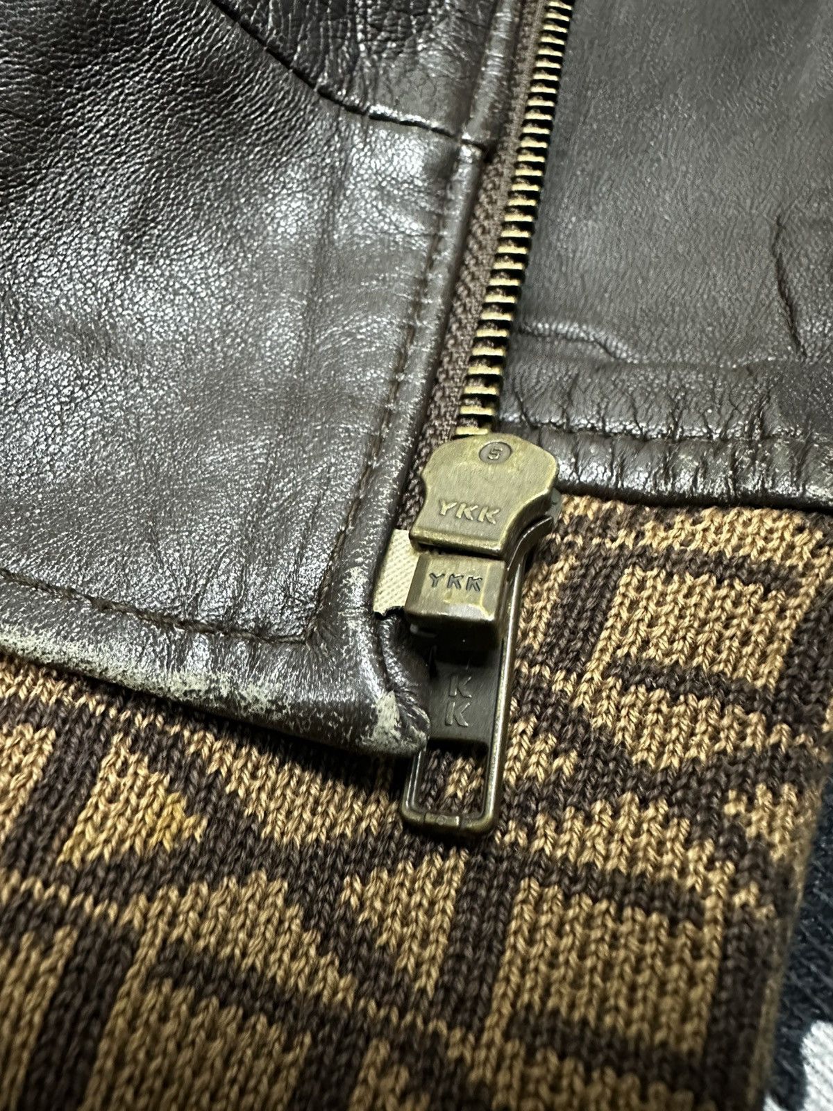 Xlarge X-Large Leather Jacket Monogram Grip Size US L / EU 52-54 / 3 - 11 Thumbnail