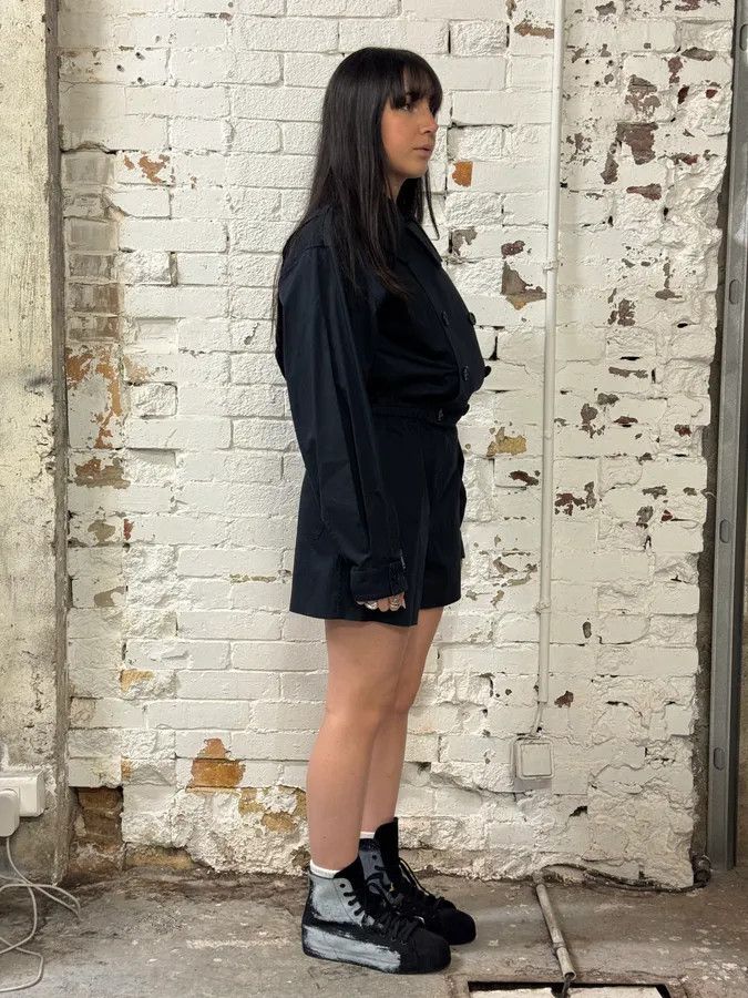 Maison Margiela Maison Margiela Navy Trench Cropped Classy Jump Suit Size M / US 6-8 / IT 42-44 - 4 Thumbnail