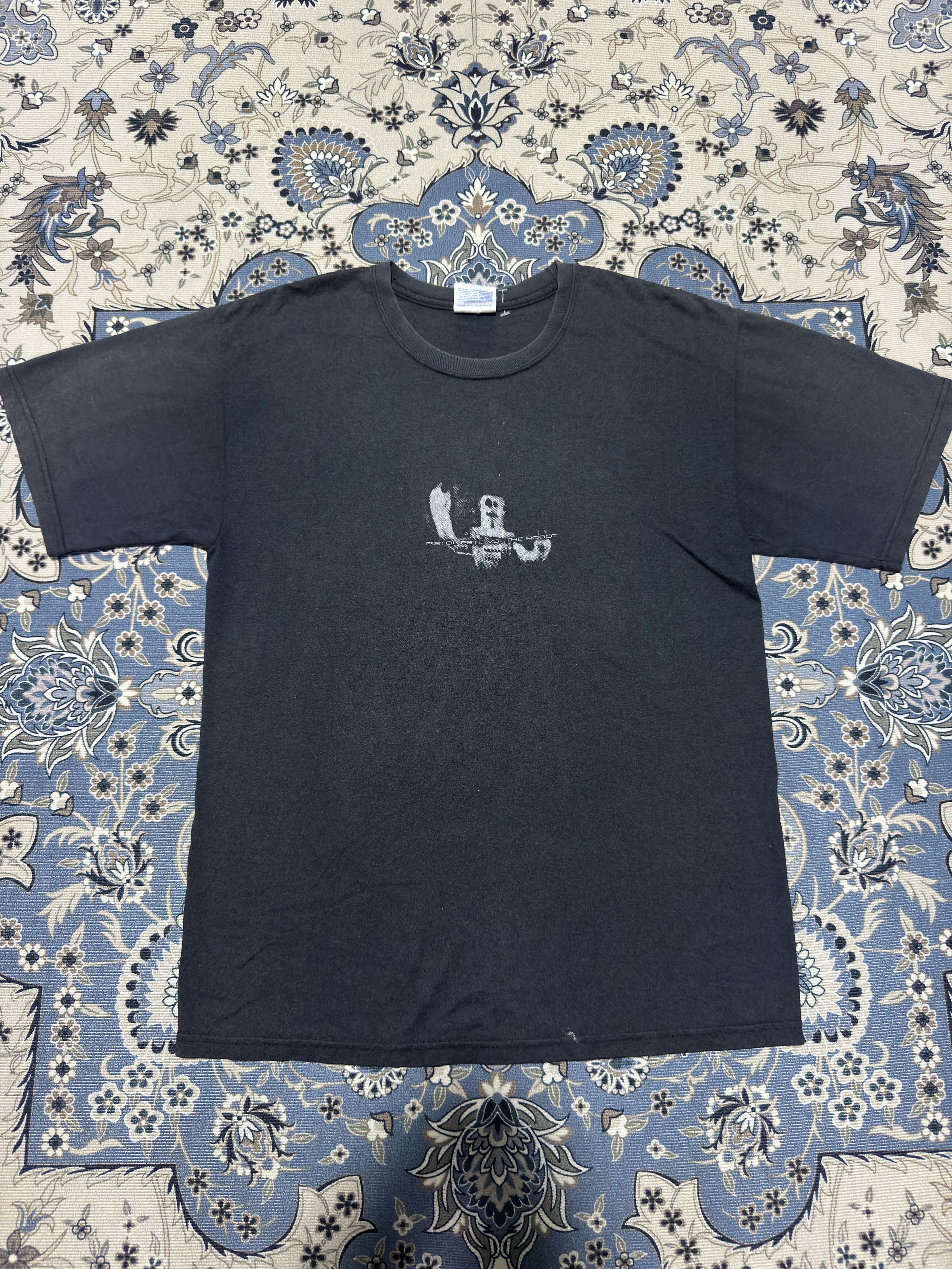 Band Tees × Rap Tees × Vintage Vintage Pistol Pete Vs The Robot Tour T shirt Sun Faded Size US M / EU 48-50 / 2 - 1 Thumbnail