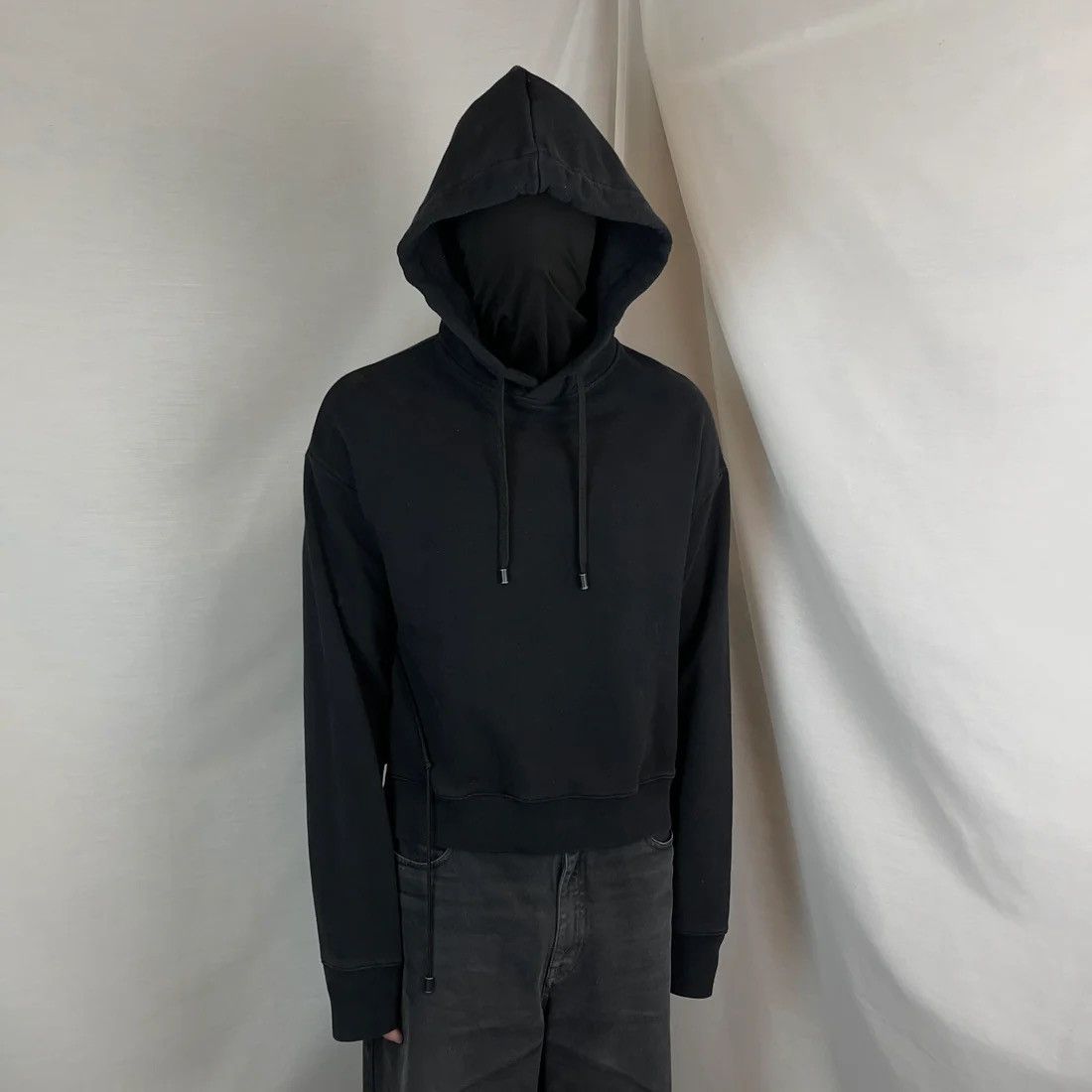 Maison Margiela Maison Margiela Cropped Back String Hoodie - AW19 Size US M / EU 48-50 / 2 - 2 Thumbnail