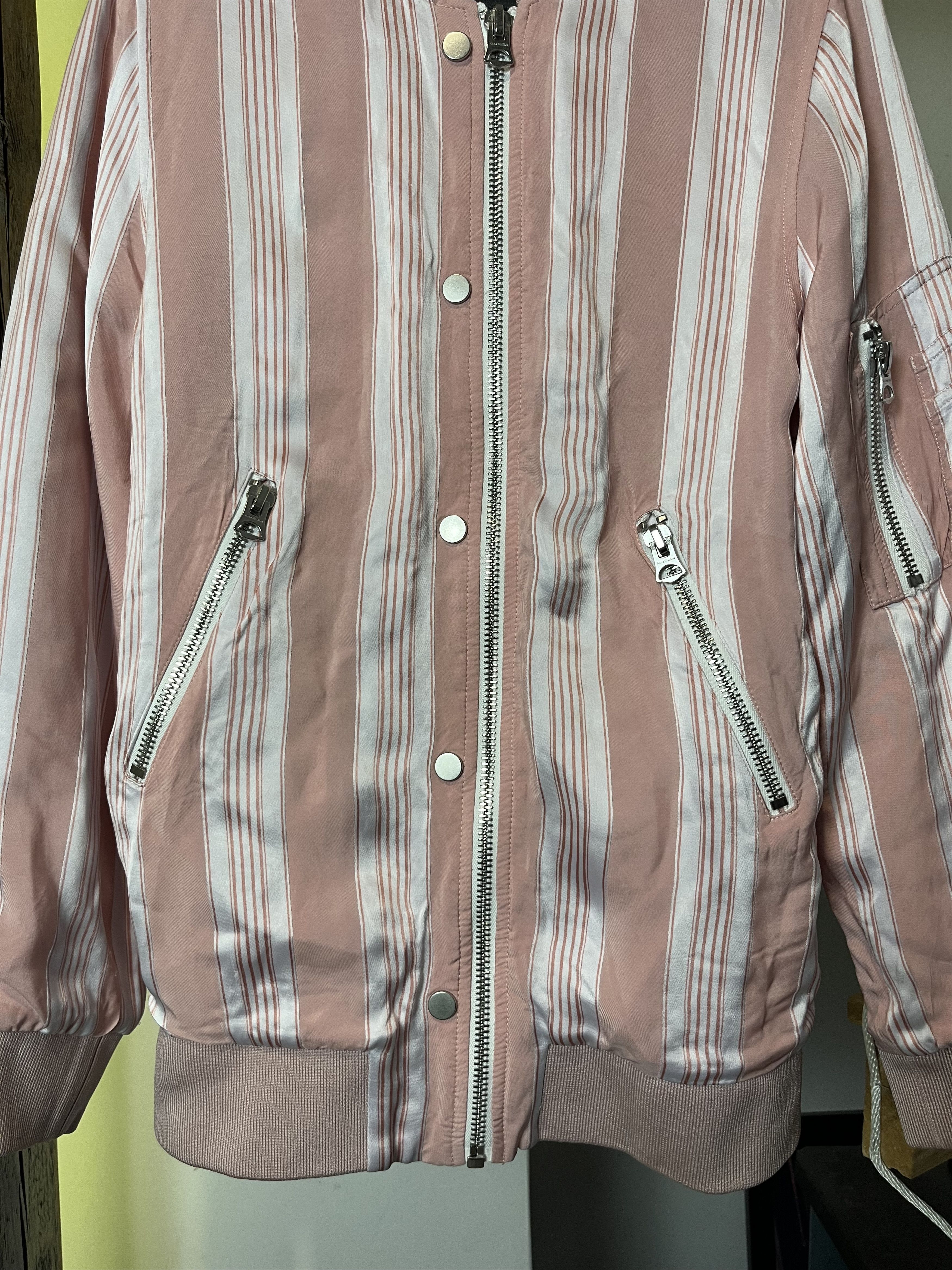 Acne Studios Acne Studios Varden VI STR SS16 Striped Padded Bomber Jacket Size US S / EU 44-46 / 1 - 6 Thumbnail