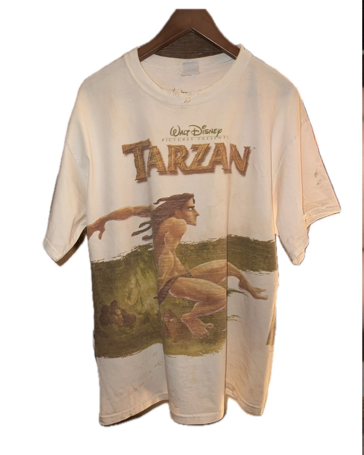 Disney SUPER RARE 90s Tarzan AOP shirt | Grailed
